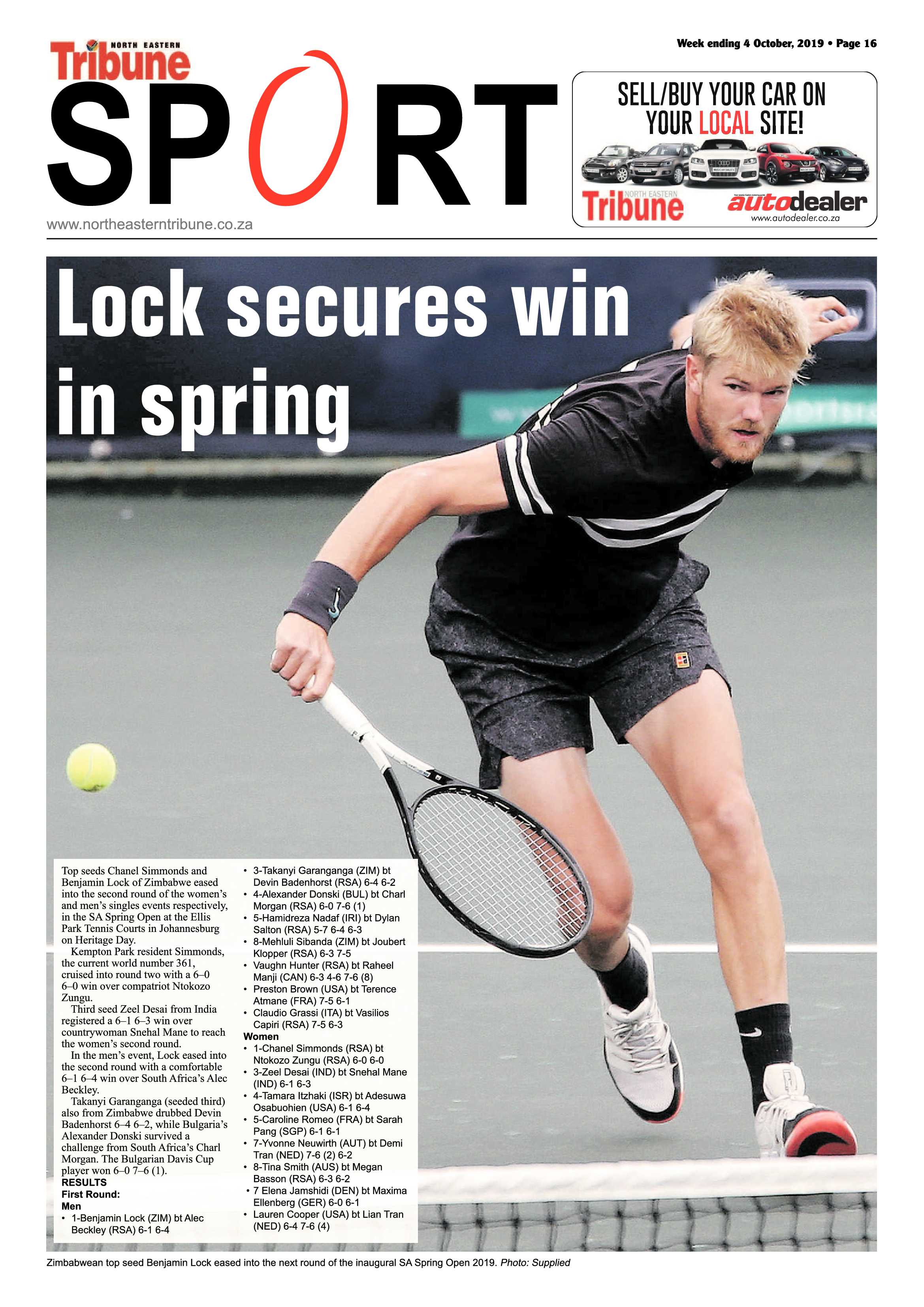 North Eastern Tribune 4 October, 2019 page 16