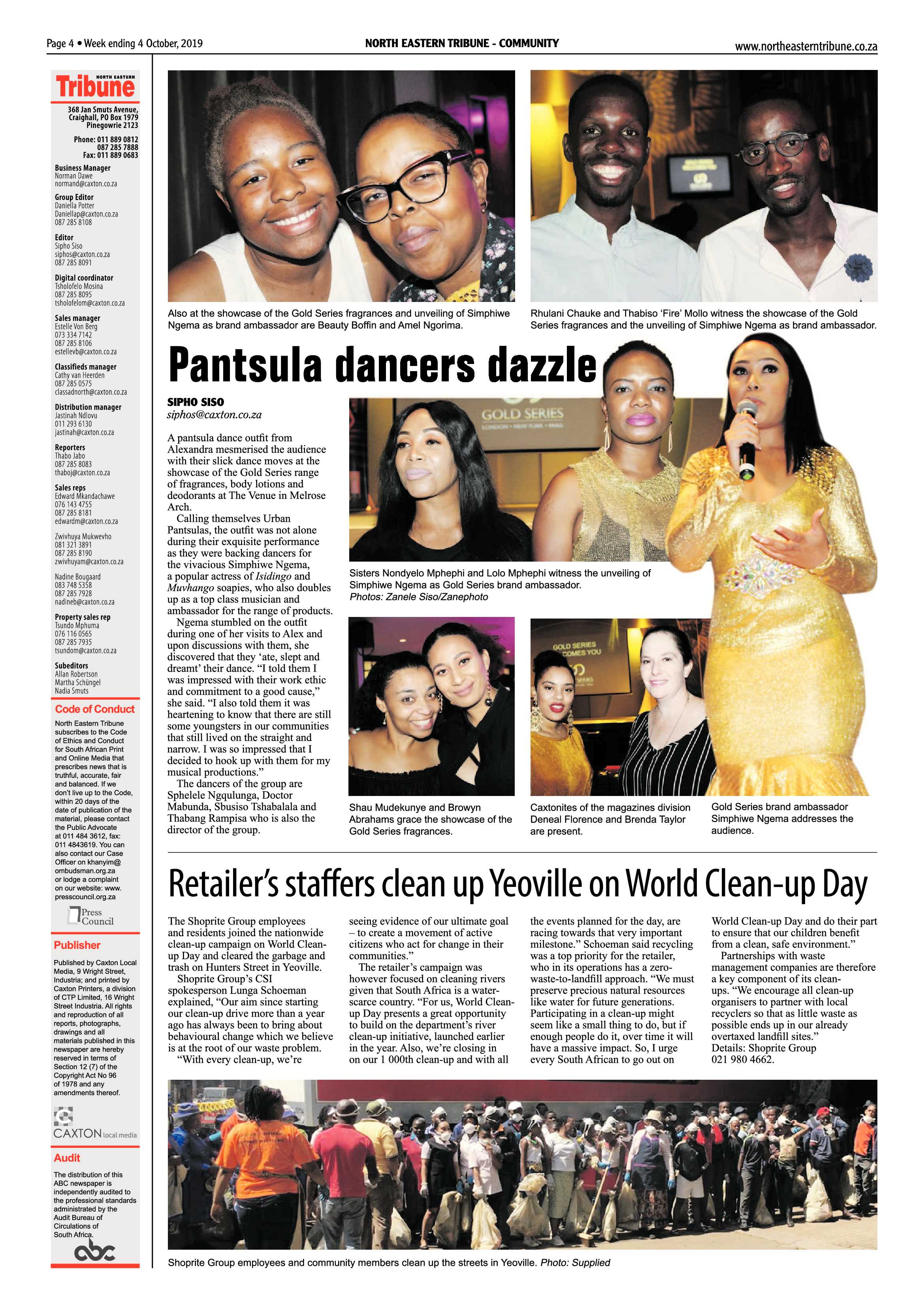 North Eastern Tribune 4 October, 2019 page 4