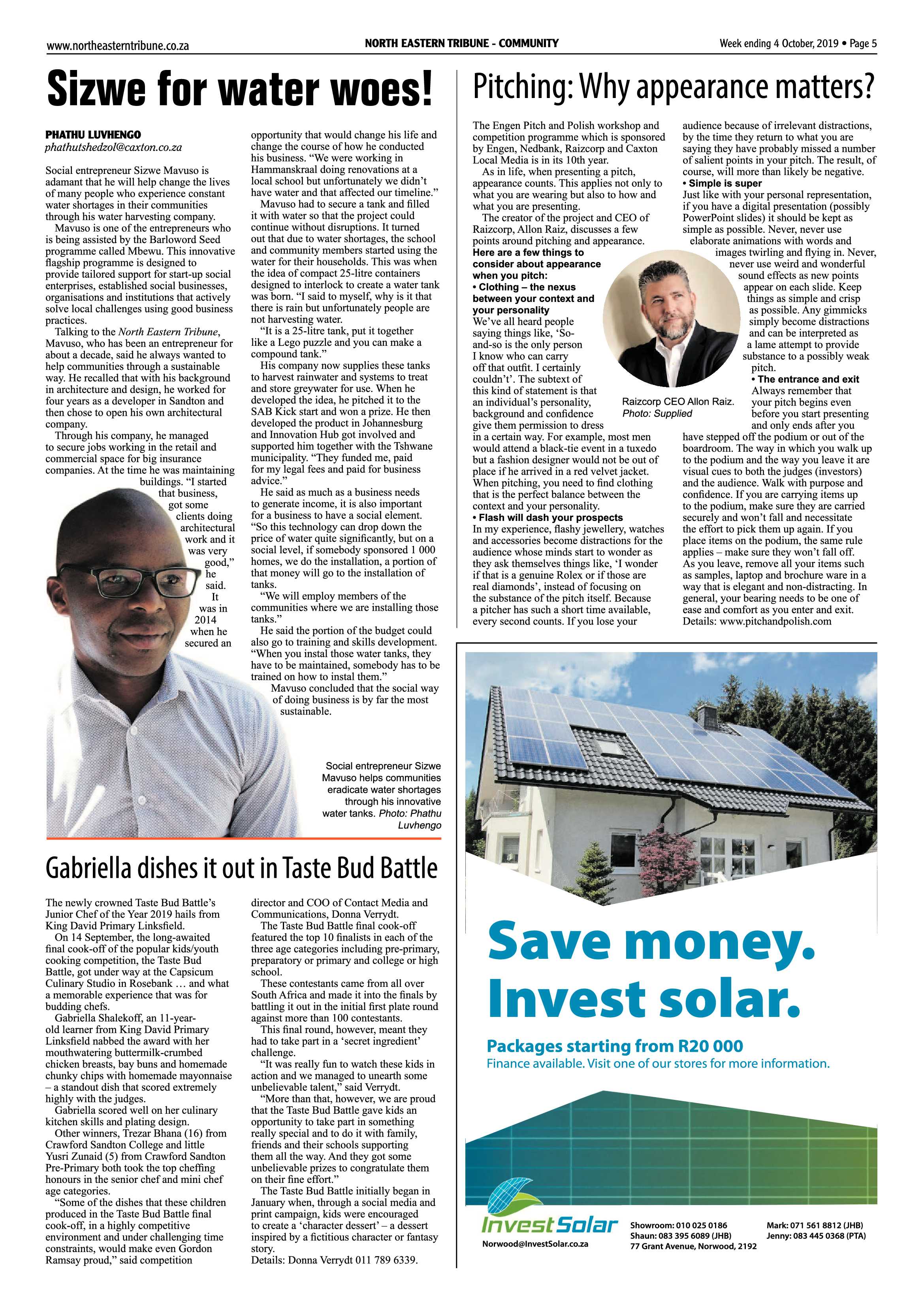 North Eastern Tribune 4 October, 2019 page 5