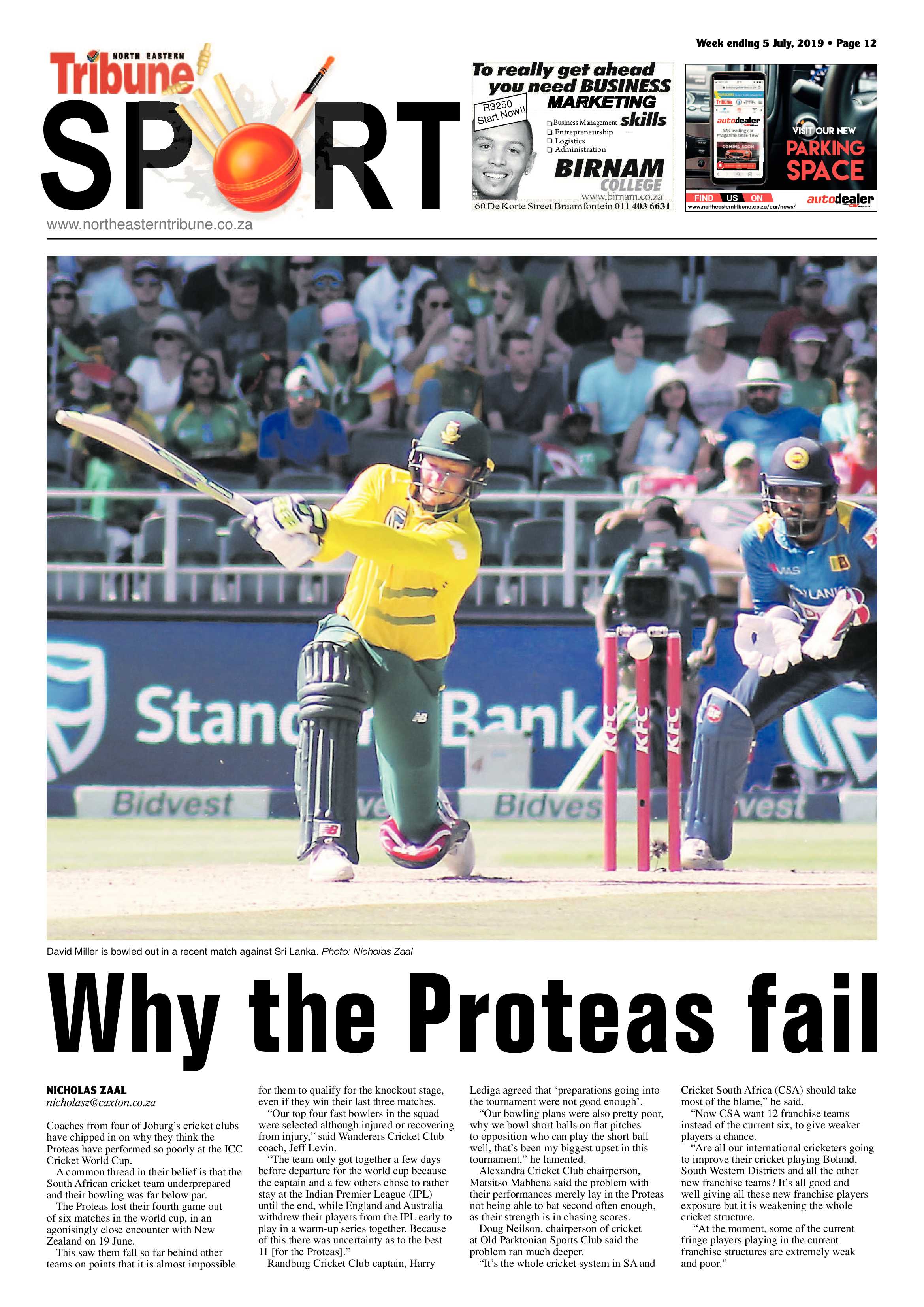 North Eastern Tribune 5 July, 2019 page 12