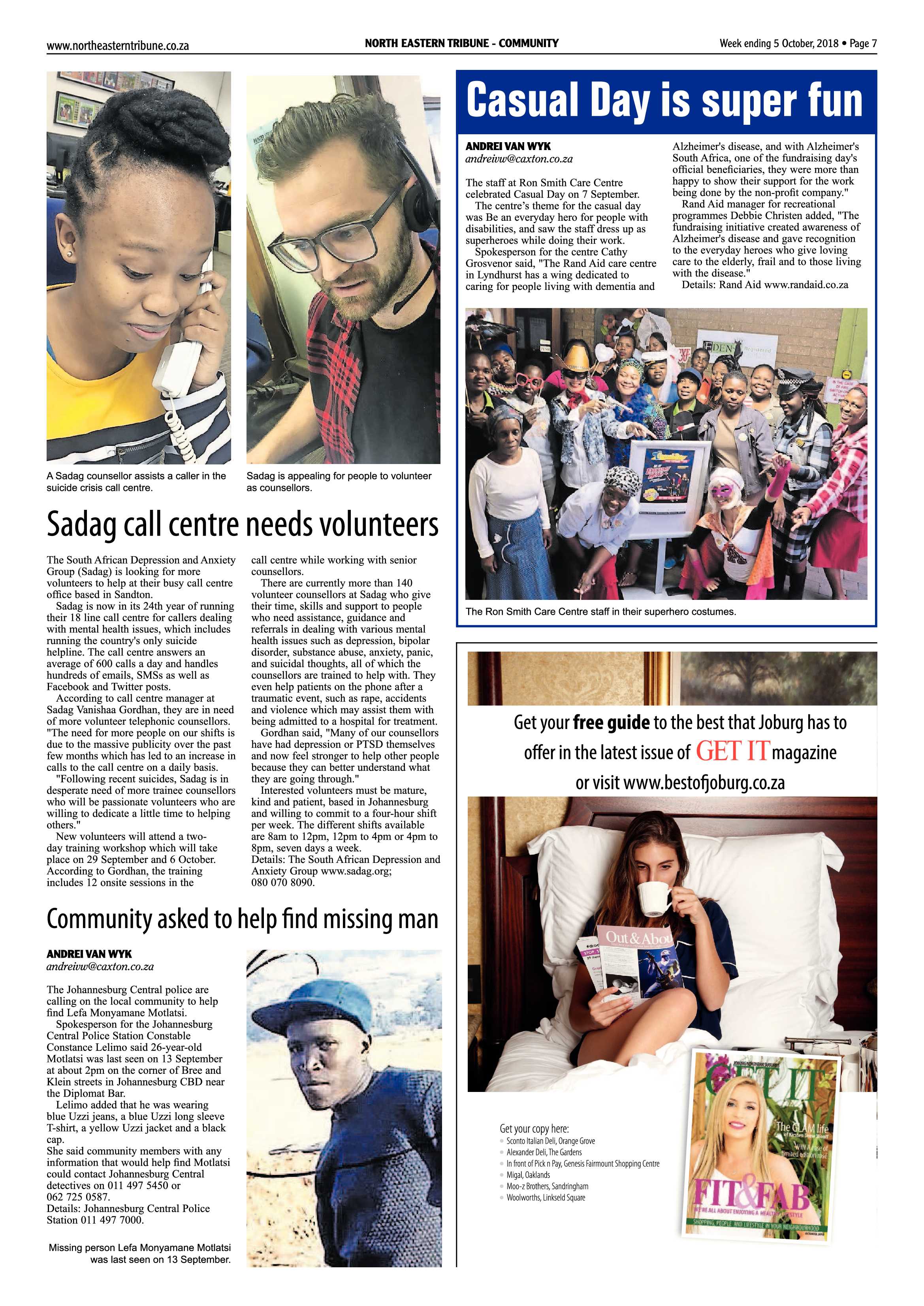 North Eastern Tribune 5 October, 2018 page 7