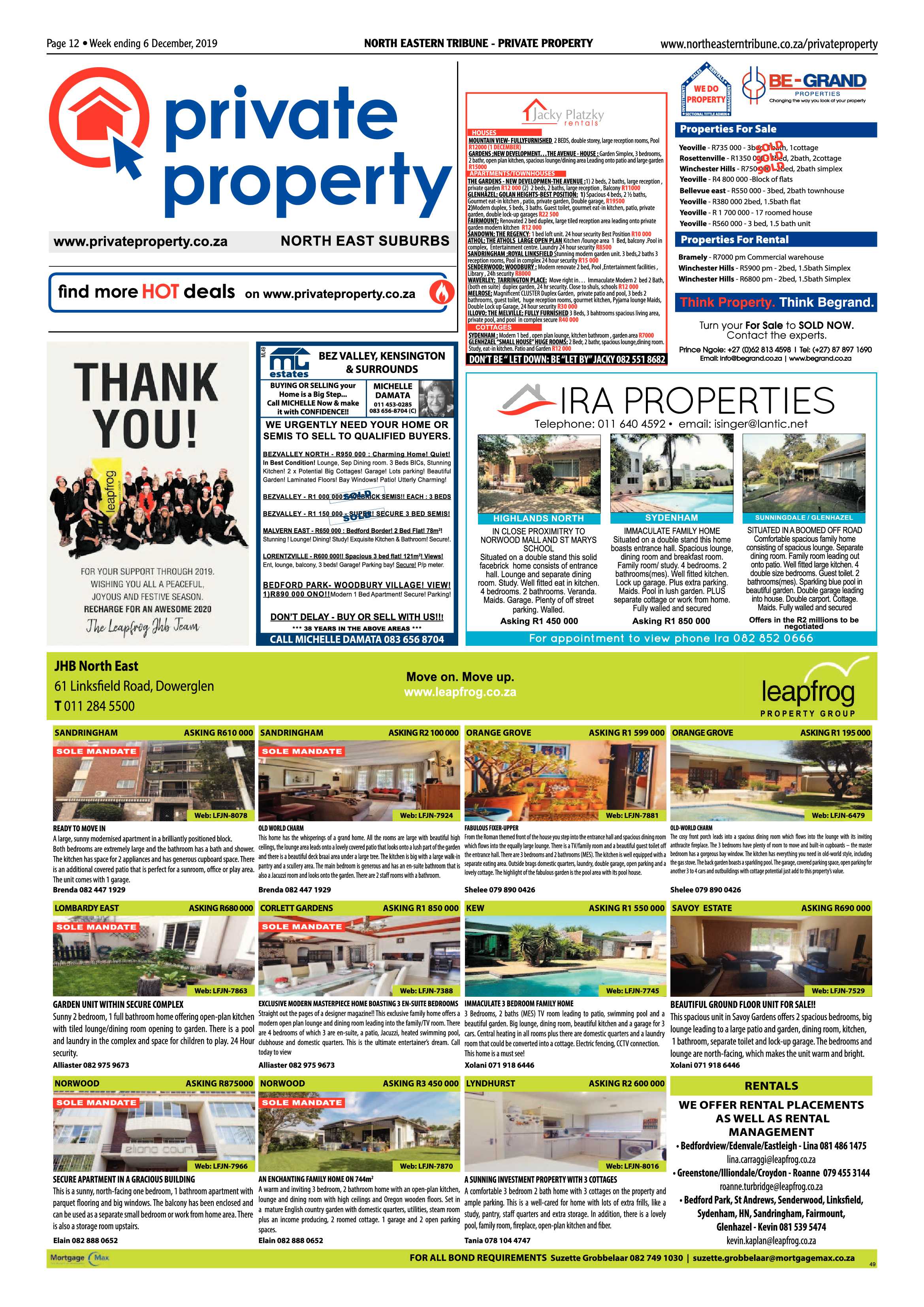 North Eastern Tribune 06 December 2019 page 12
