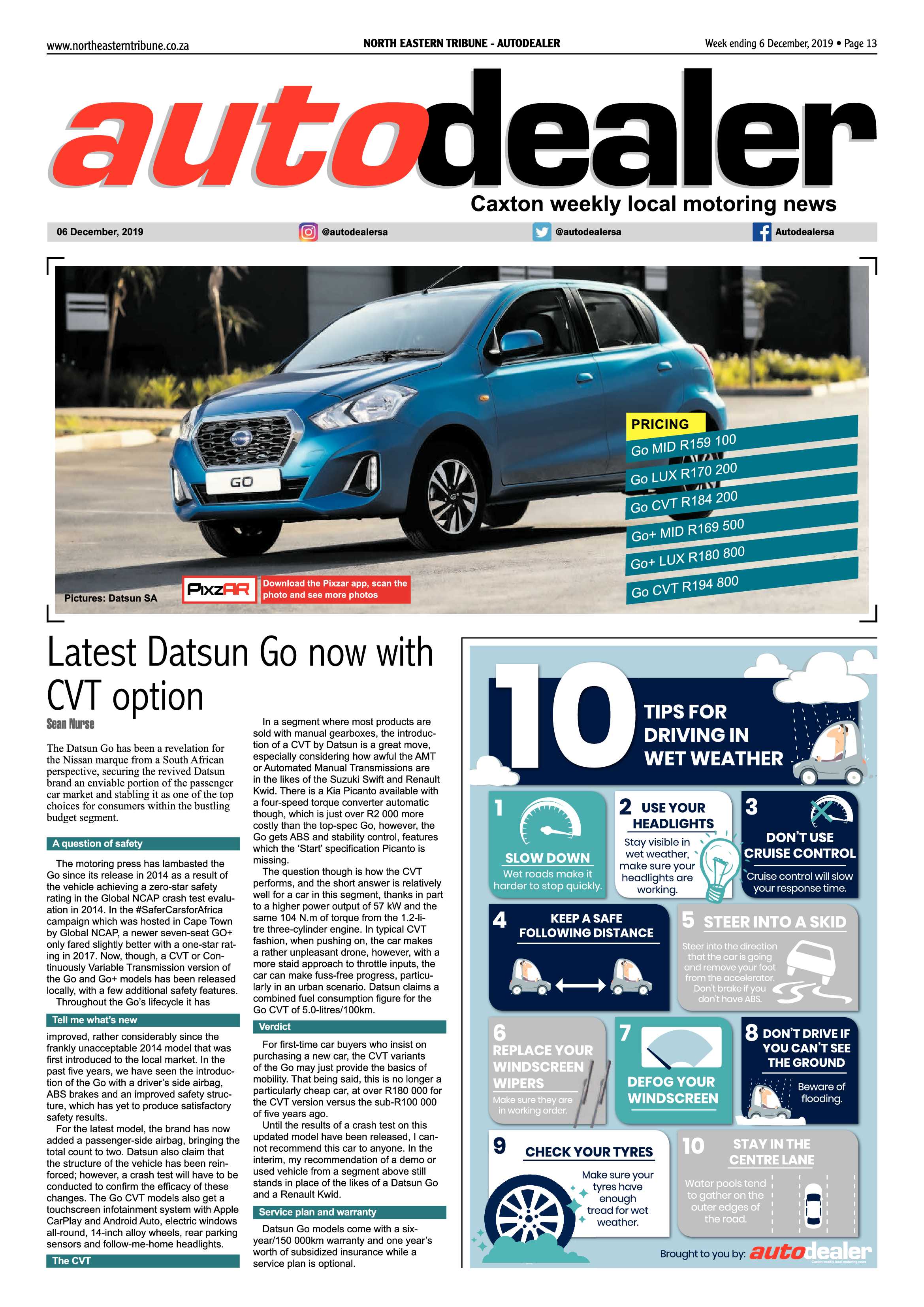 North Eastern Tribune 06 December 2019 page 13