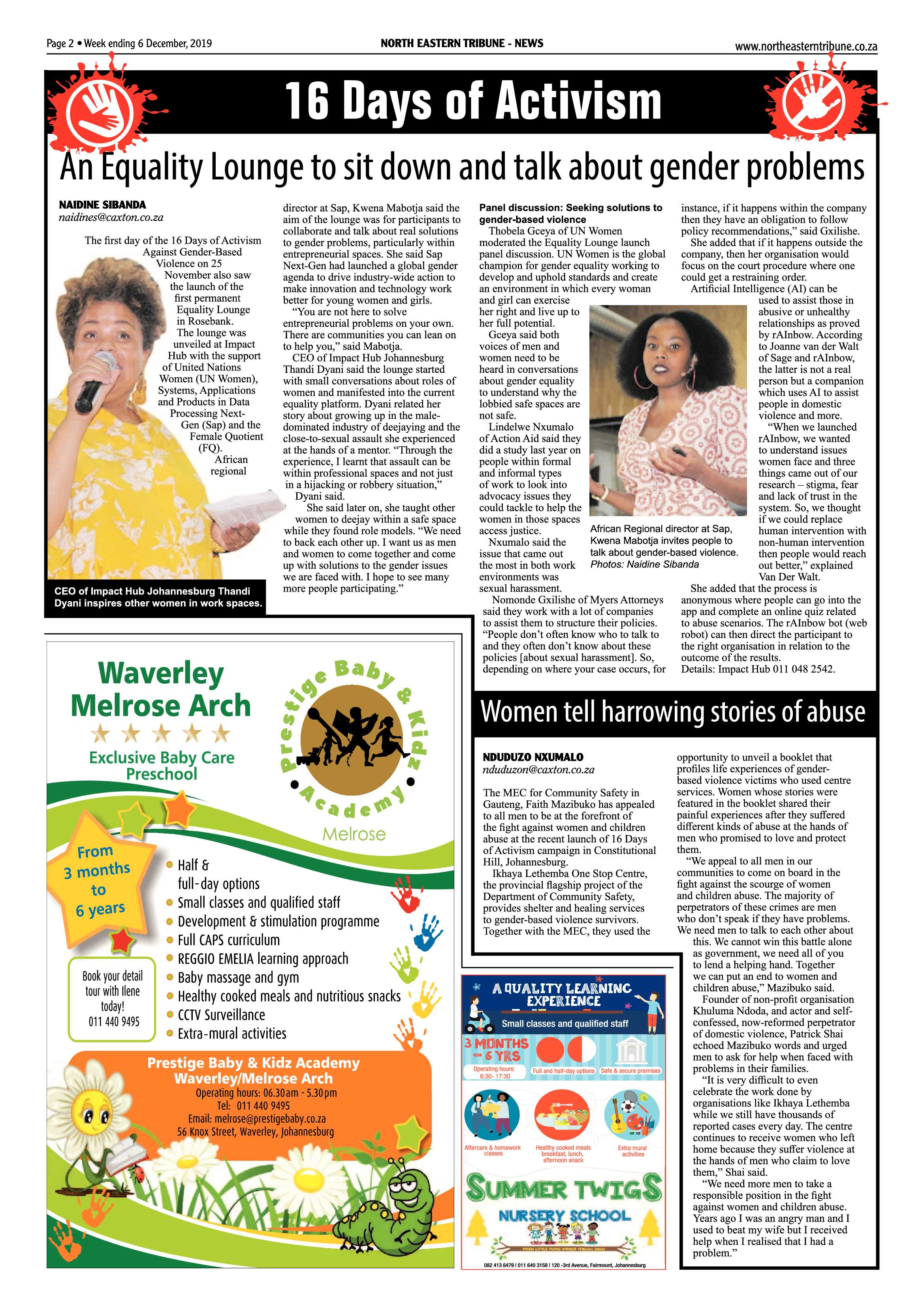 North Eastern Tribune 06 December 2019 page 2