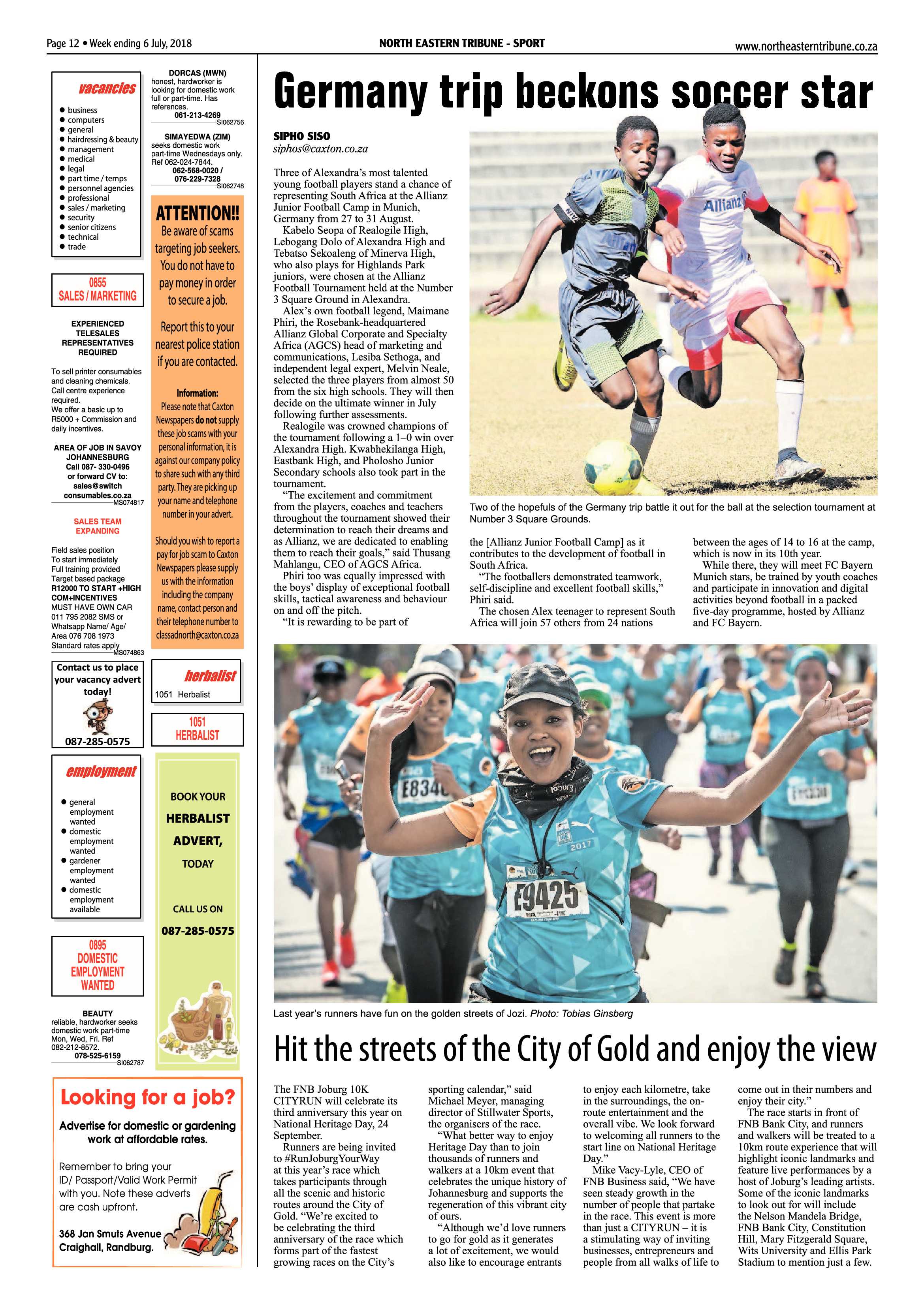 North Eastern Tribune 6 July 2018 page 12