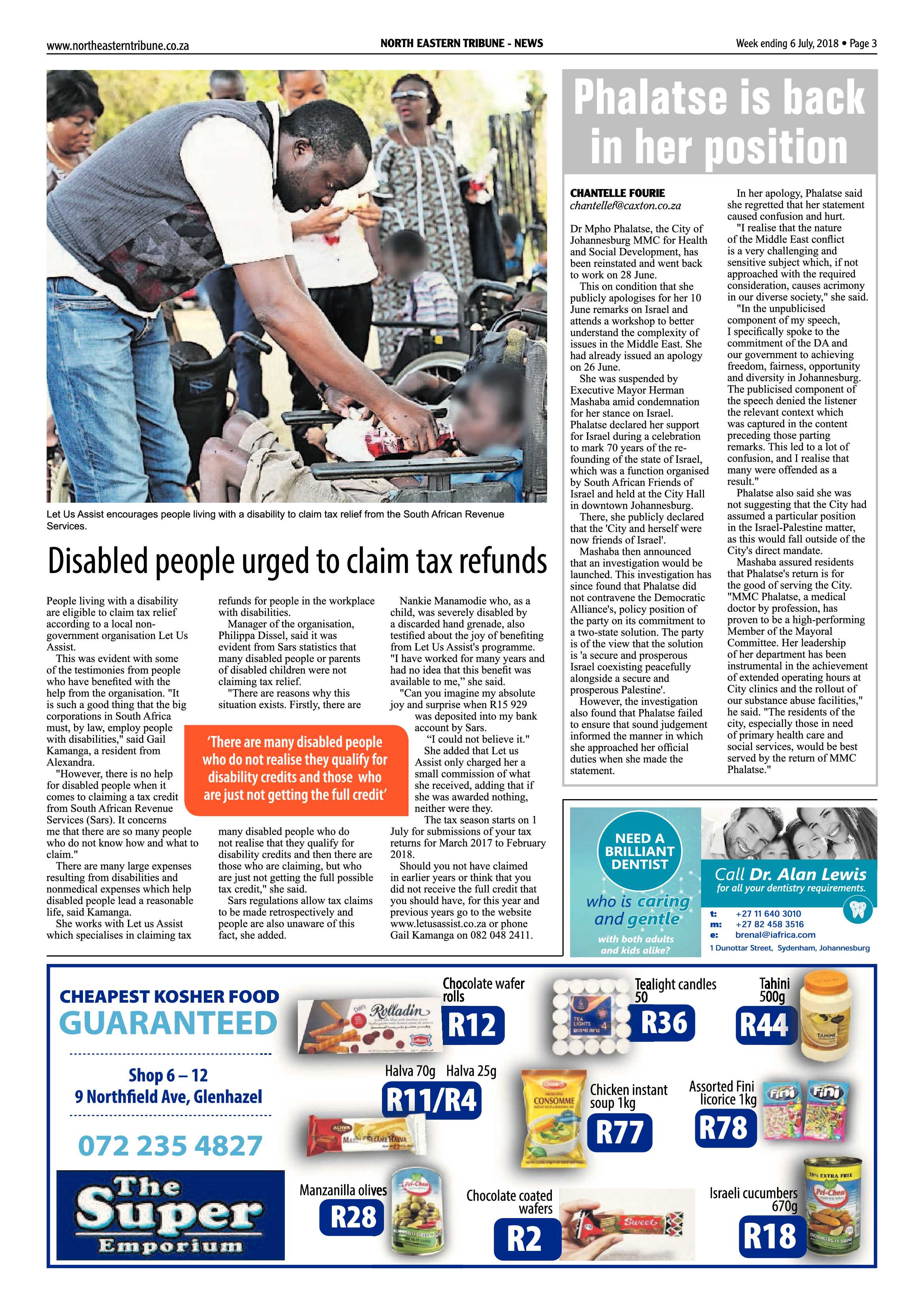 North Eastern Tribune 6 July 2018 page 3