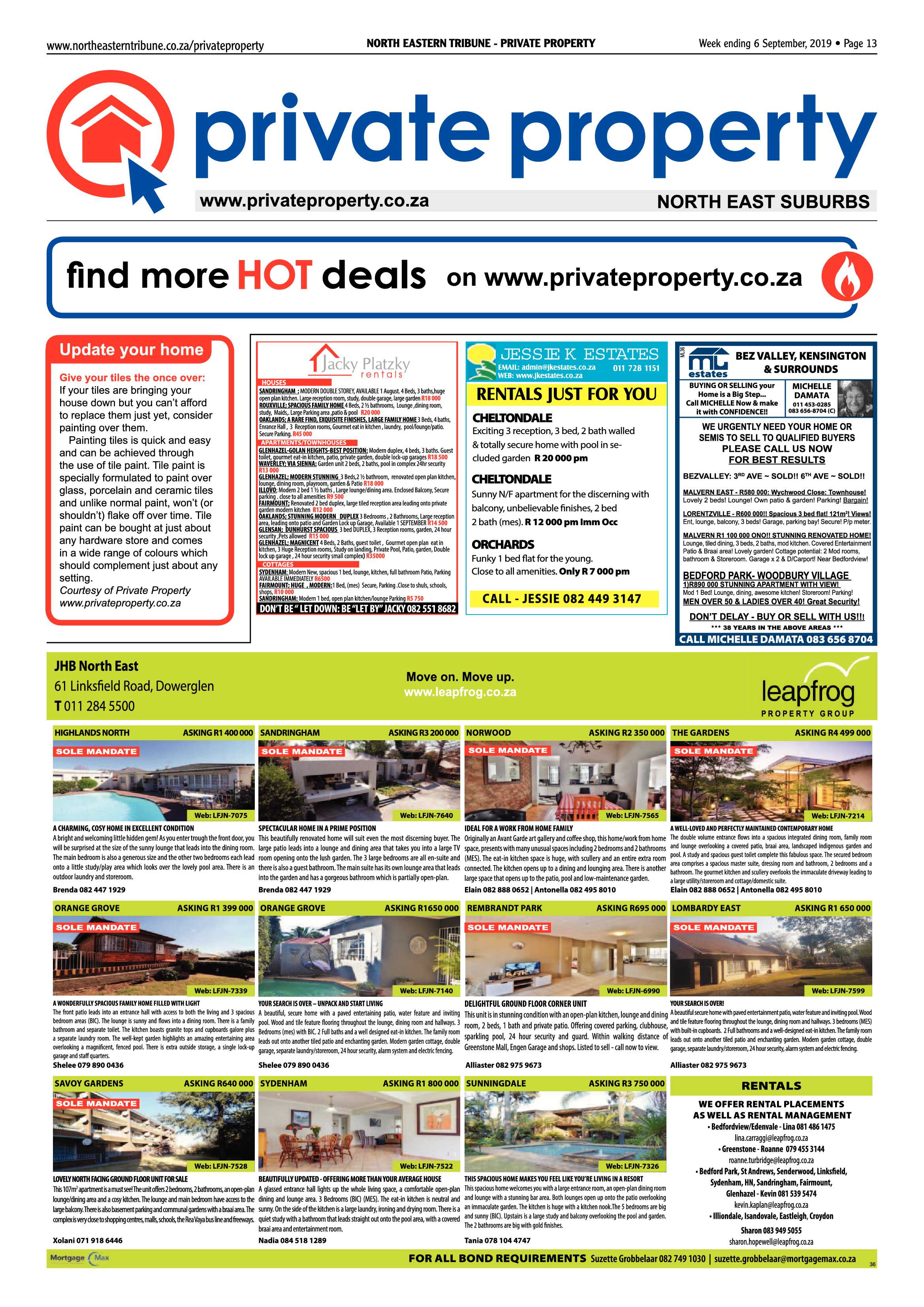 North Eastern Tribune 6 September, 2019 page 13