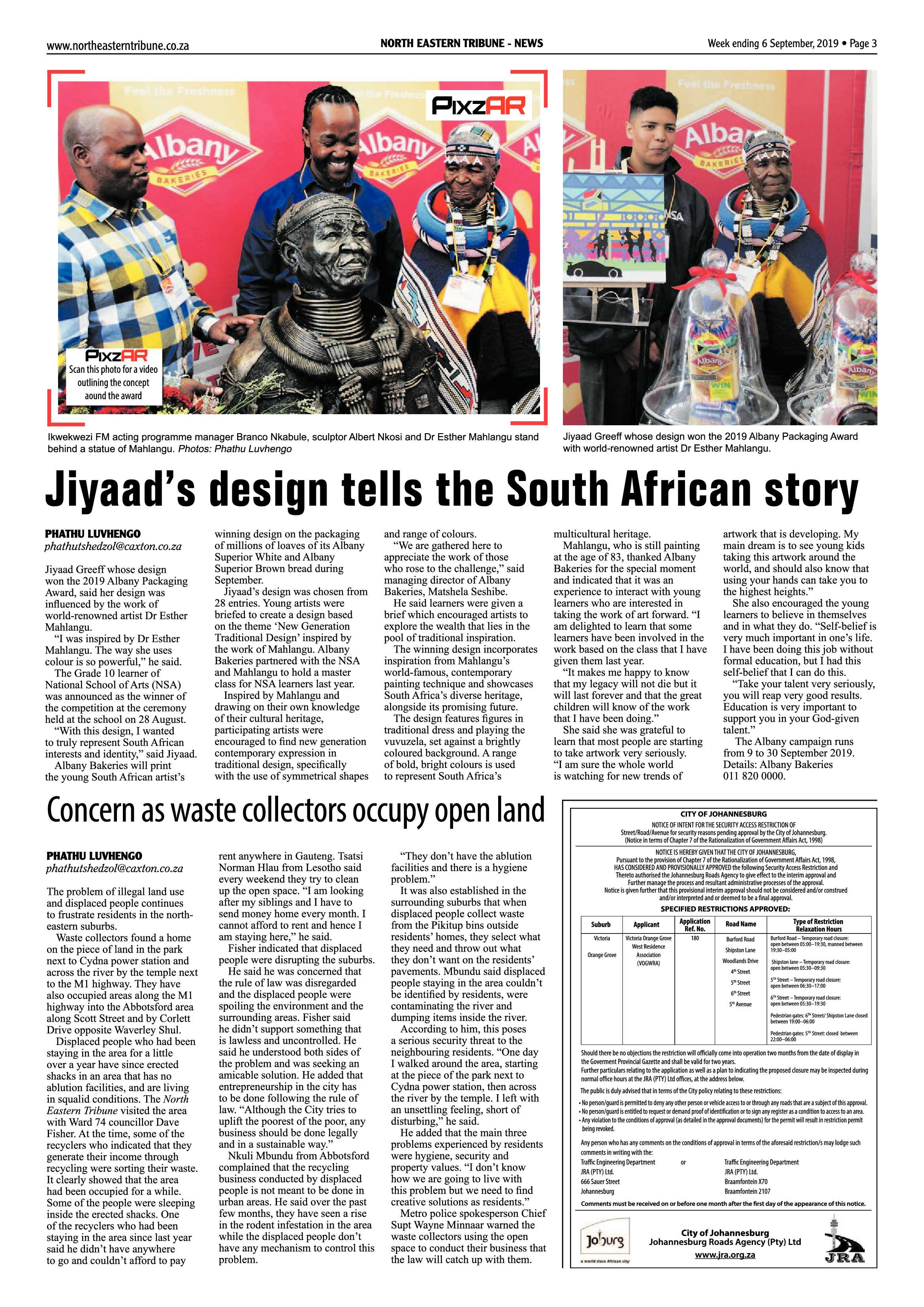 North Eastern Tribune 6 September, 2019 page 3