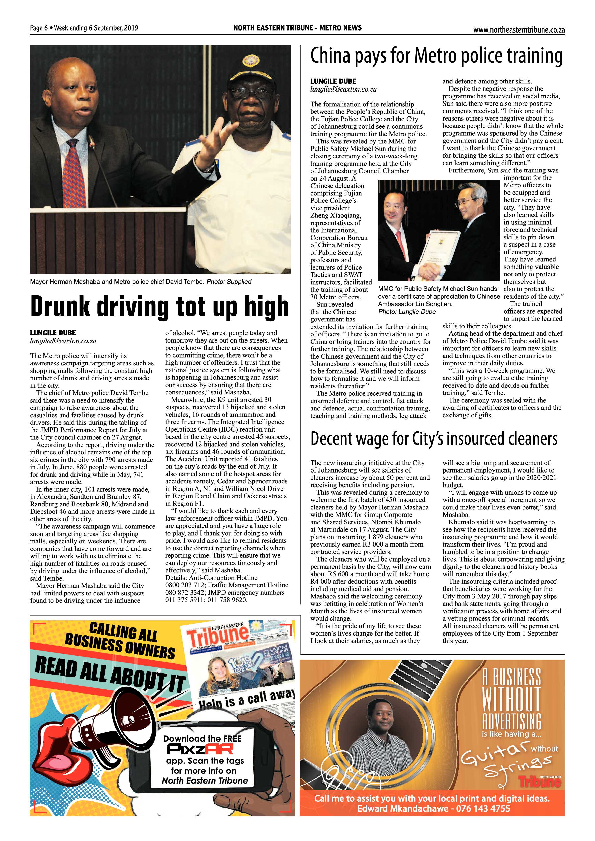 North Eastern Tribune 6 September, 2019 page 6