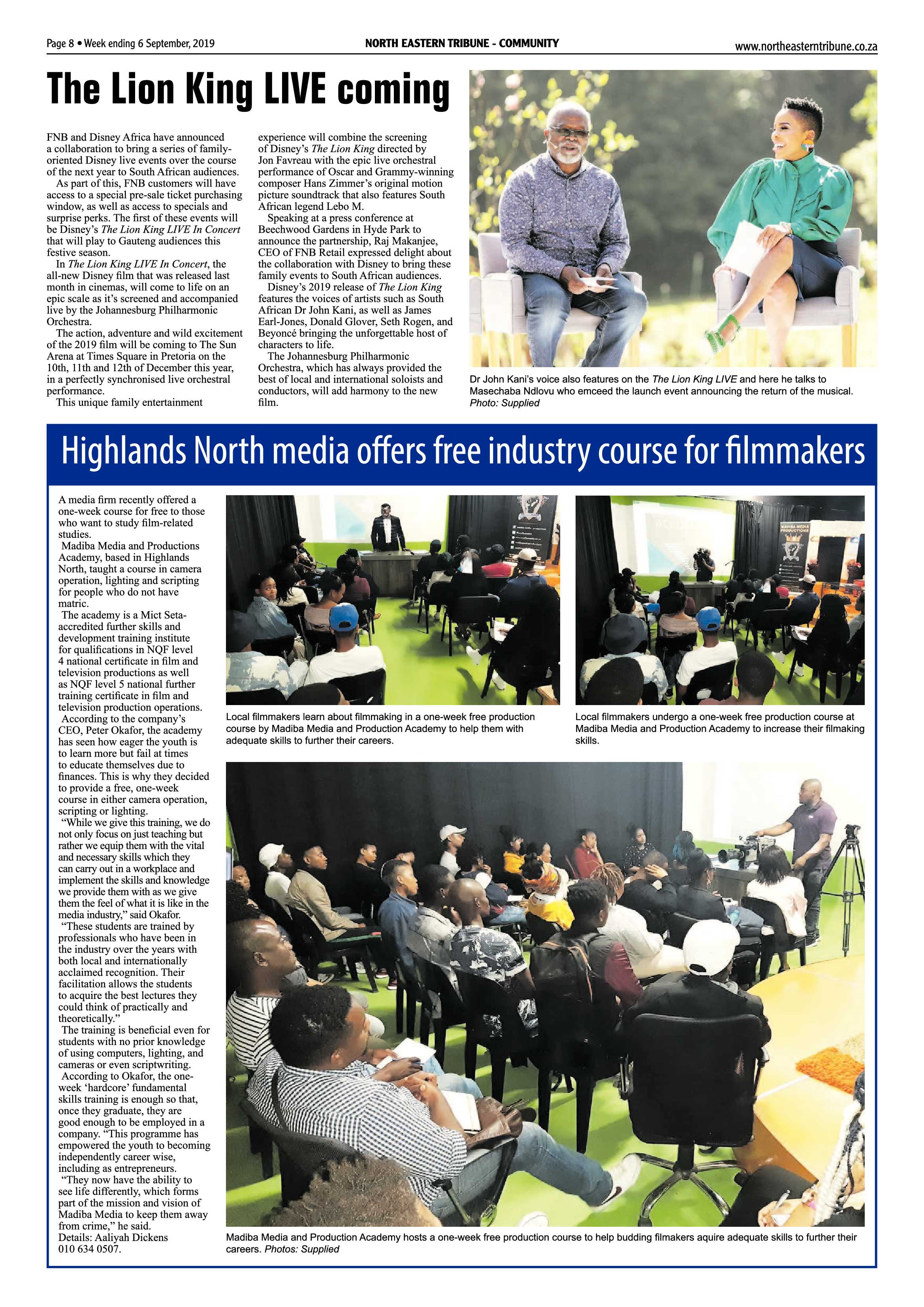 North Eastern Tribune 6 September, 2019 page 8