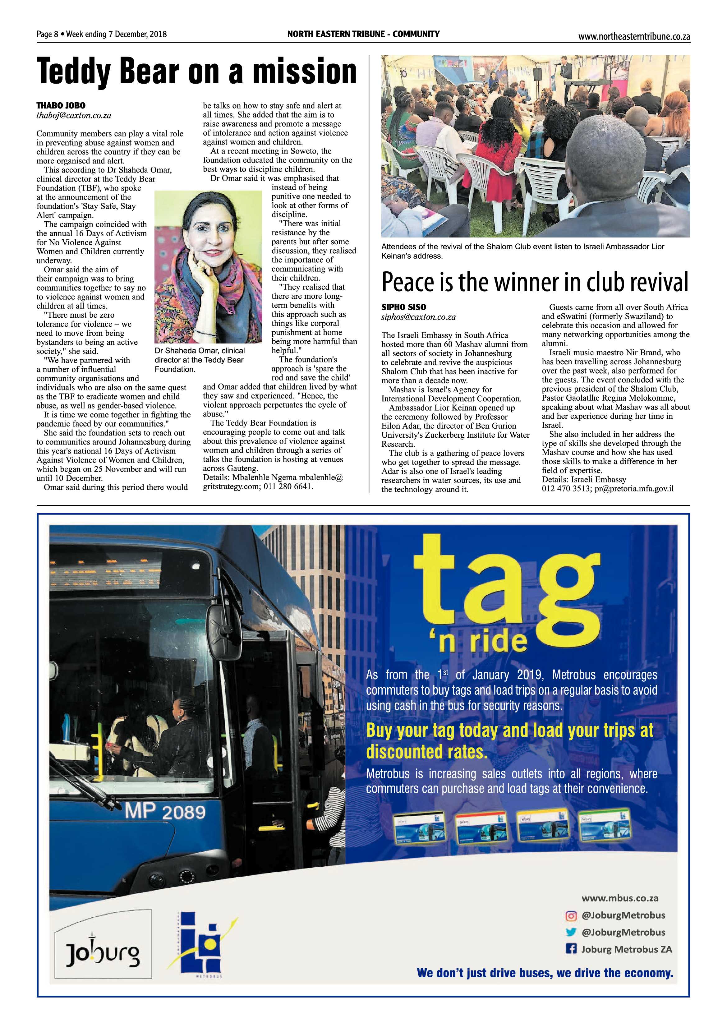North Eastern Tribune 7 December, 2018 page 8