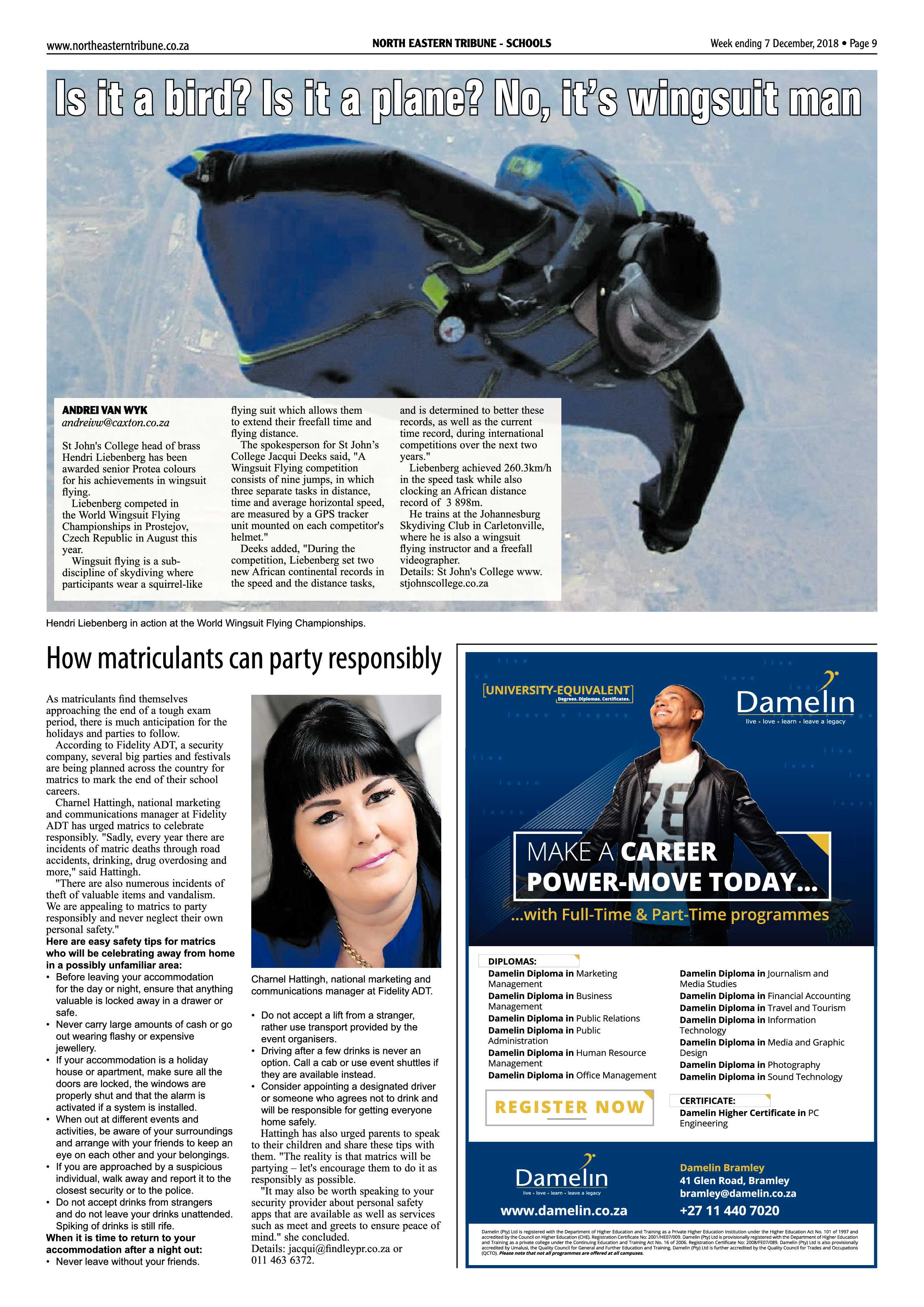North Eastern Tribune 7 December, 2018 page 9
