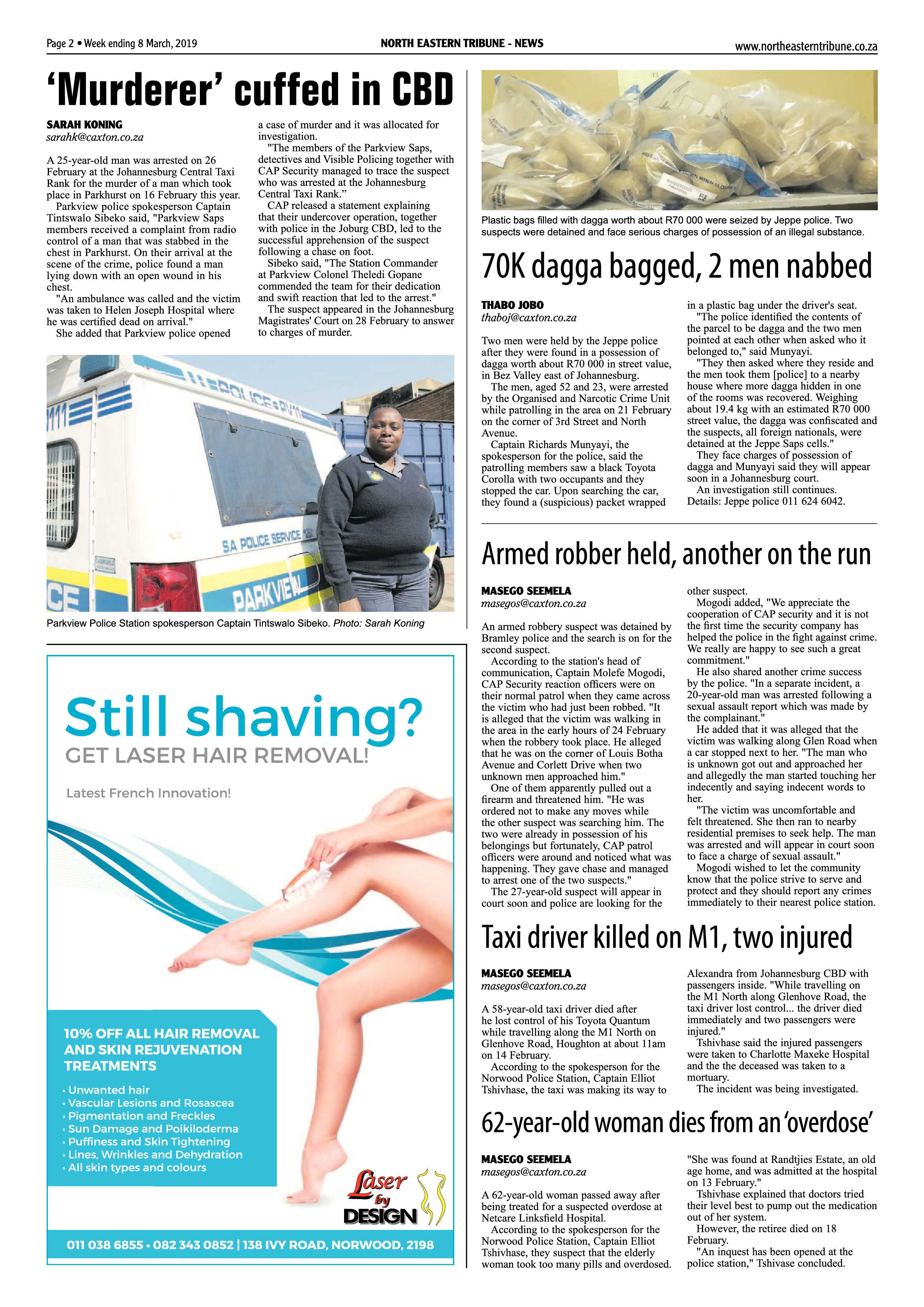North Eastern Tribune 8 March, 2019 page 2