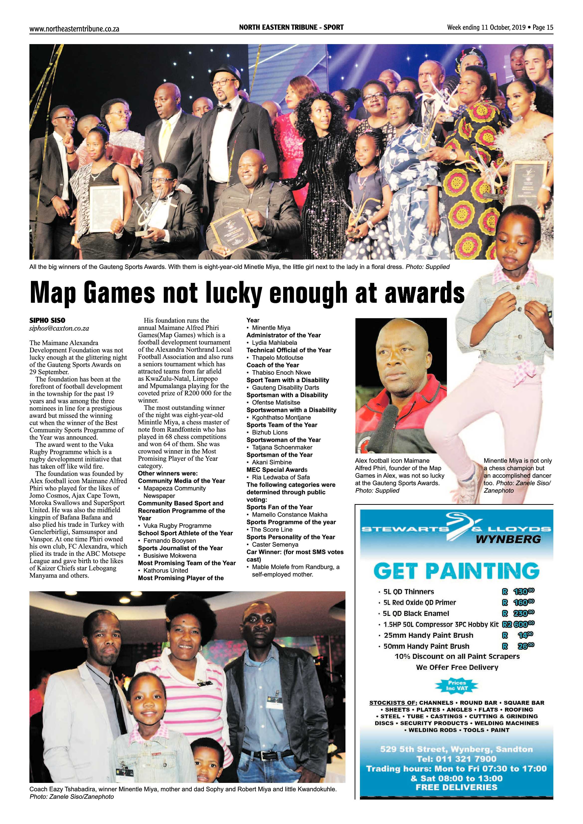 North Eastern Tribune 8 October, 2019 page 15