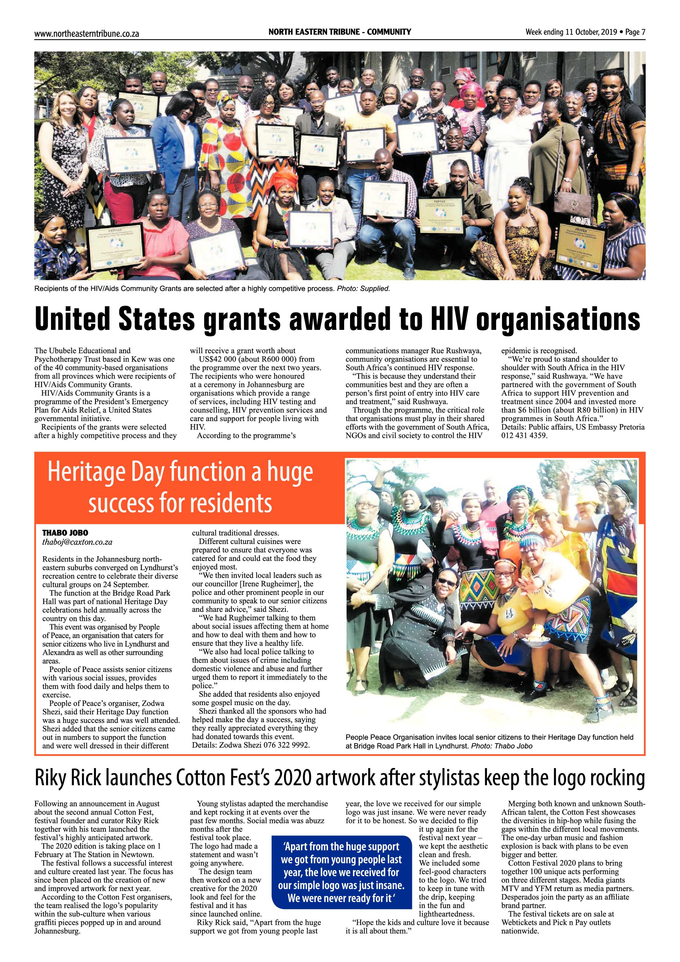 North Eastern Tribune 8 October, 2019 page 7