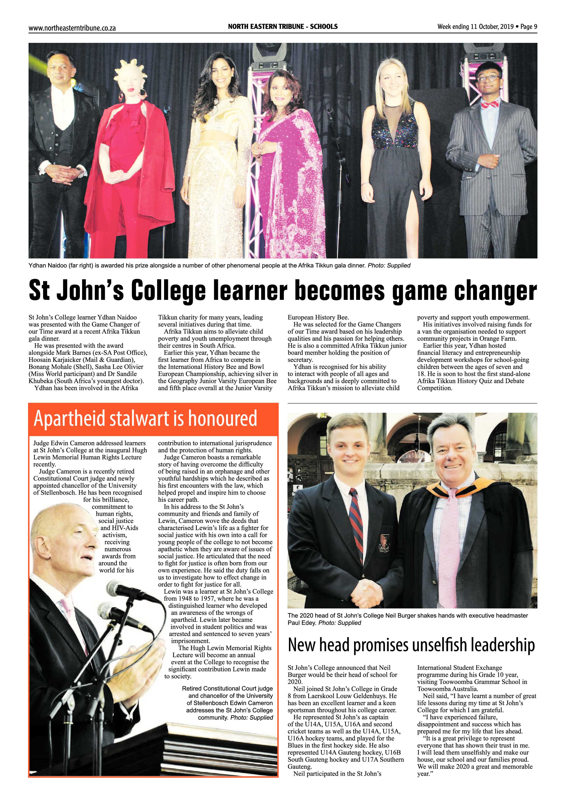 North Eastern Tribune 8 October, 2019 page 9