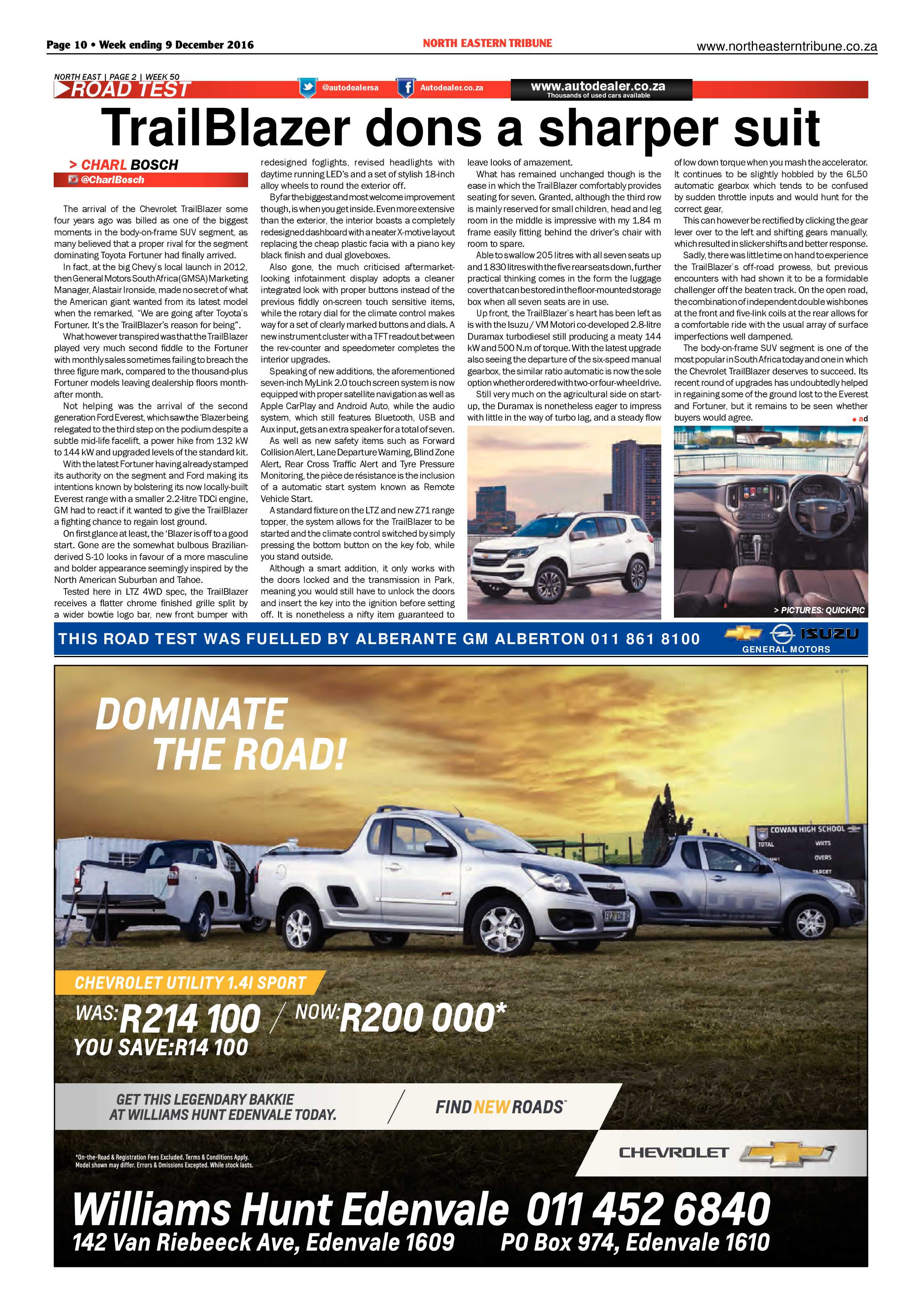 North Eastern Tribune 9 December 2016 page 10