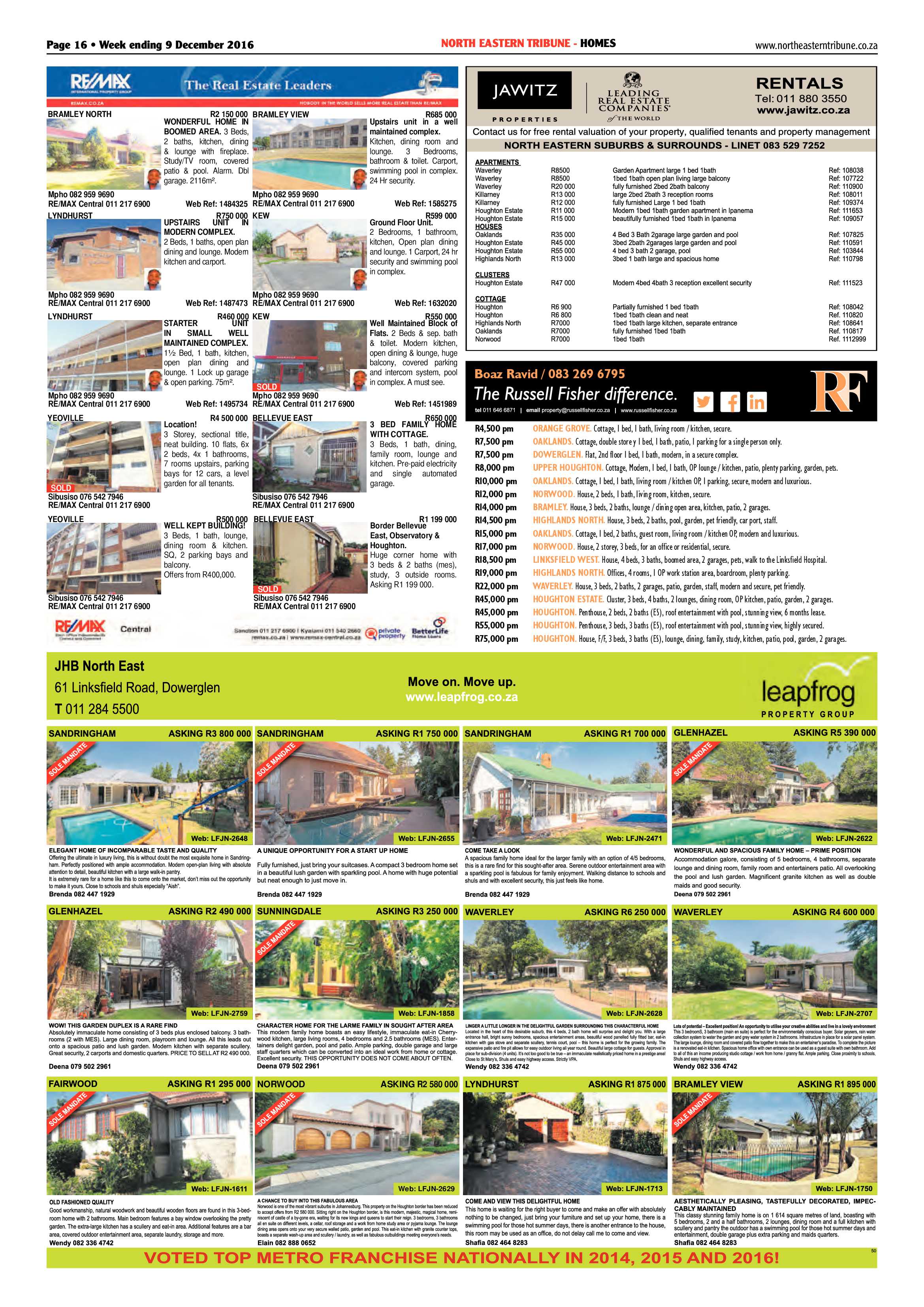 North Eastern Tribune 9 December 2016 page 16