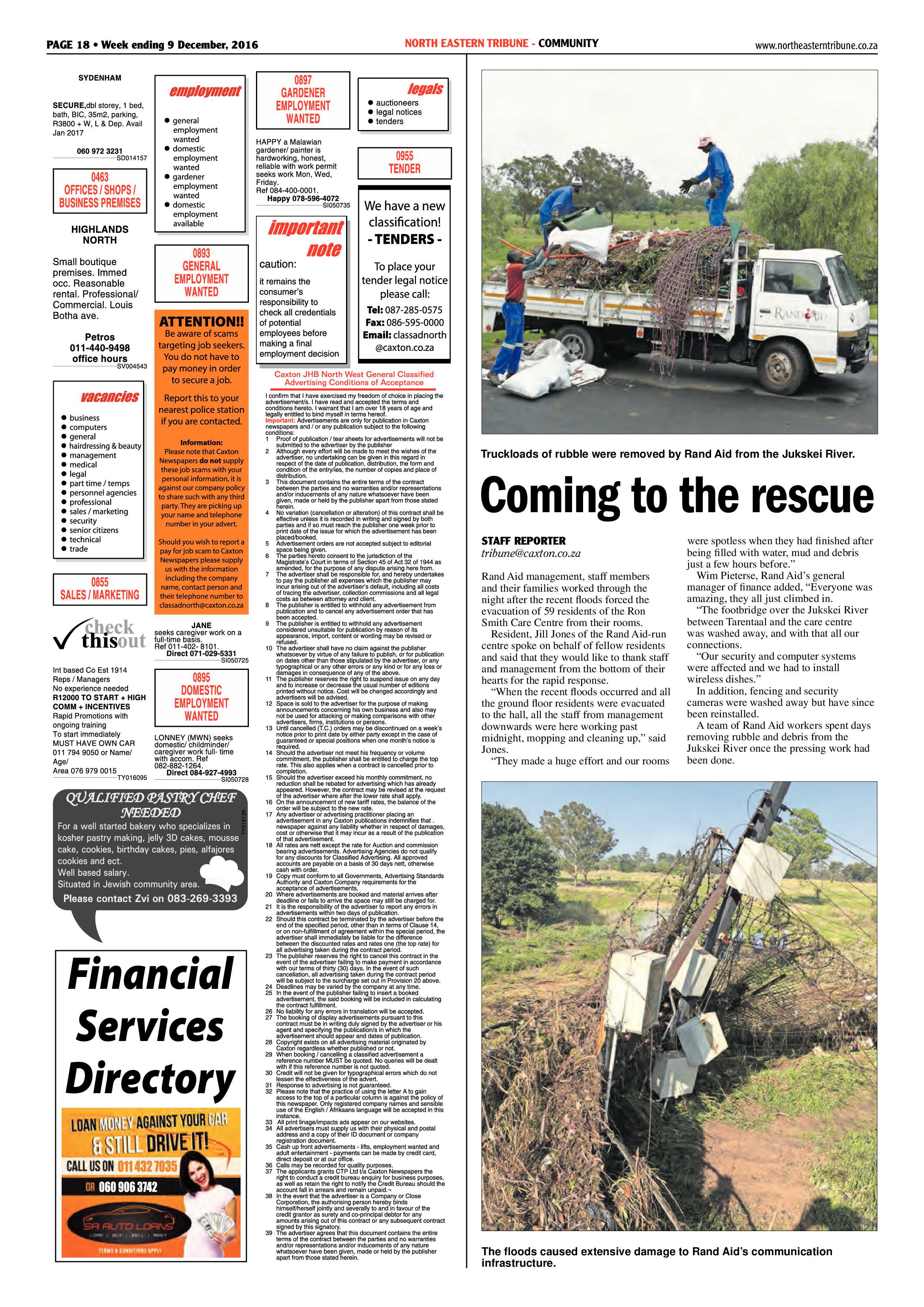 North Eastern Tribune 9 December 2016 page 18