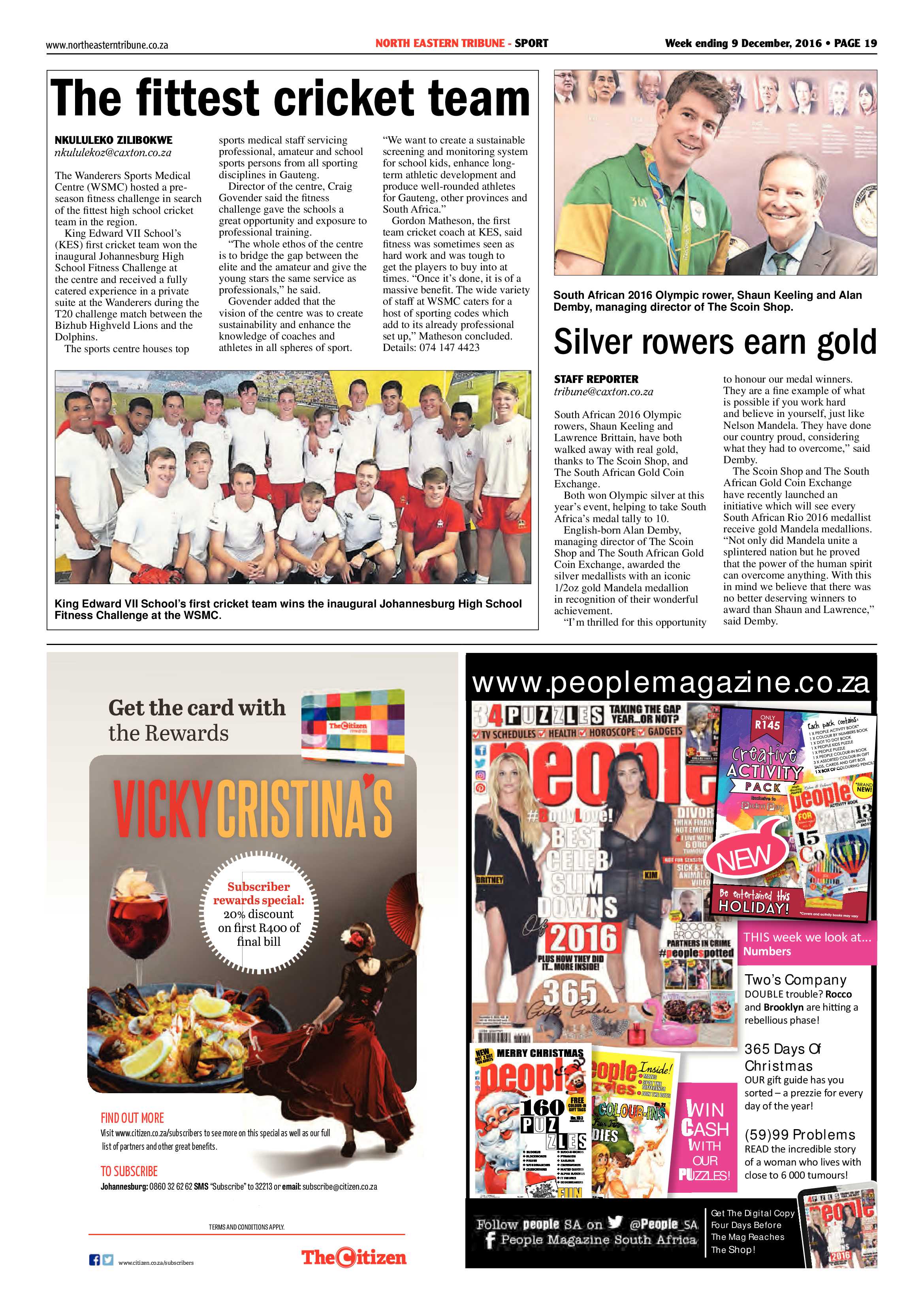 North Eastern Tribune 9 December 2016 page 19