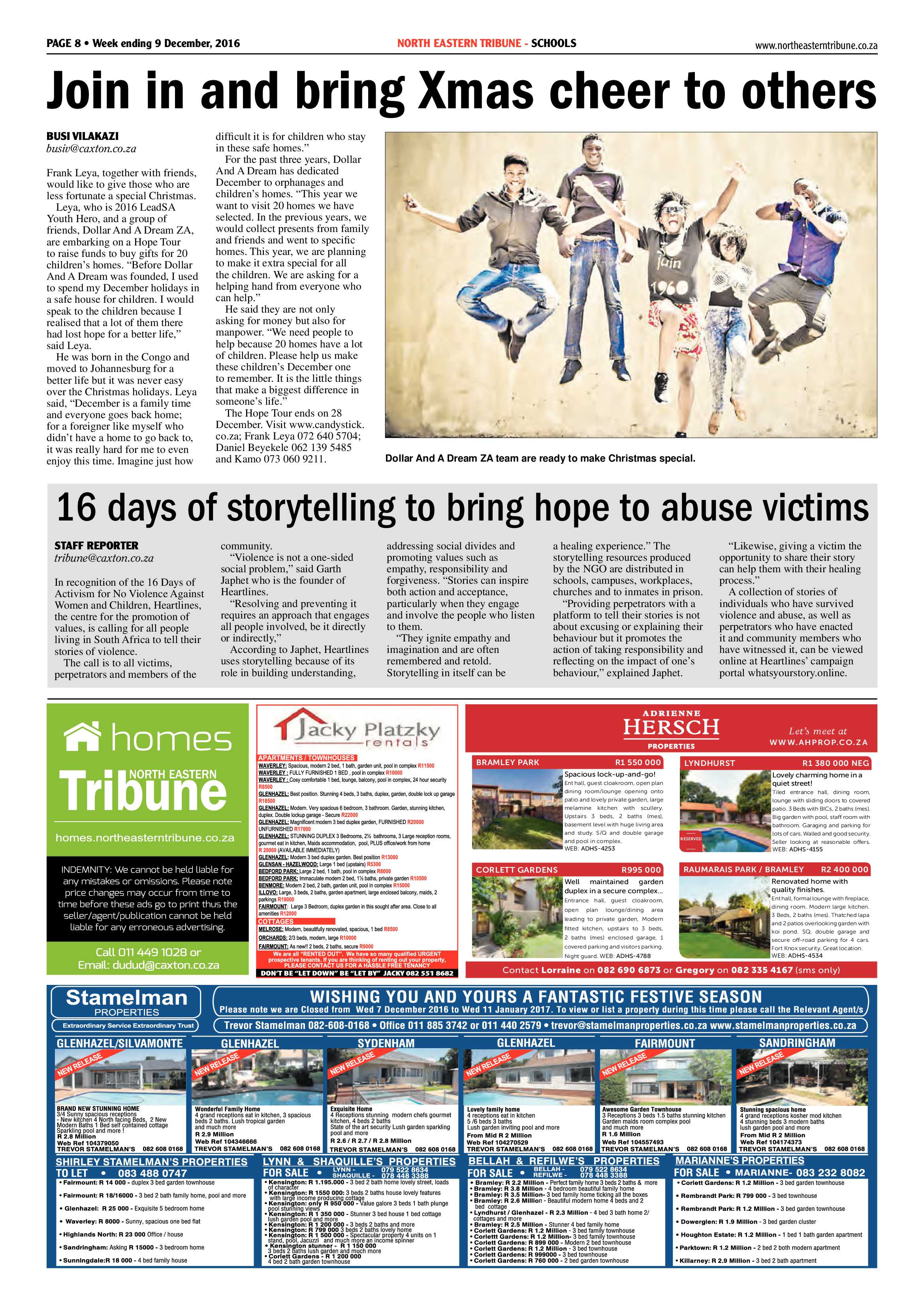 North Eastern Tribune 9 December 2016 page 8
