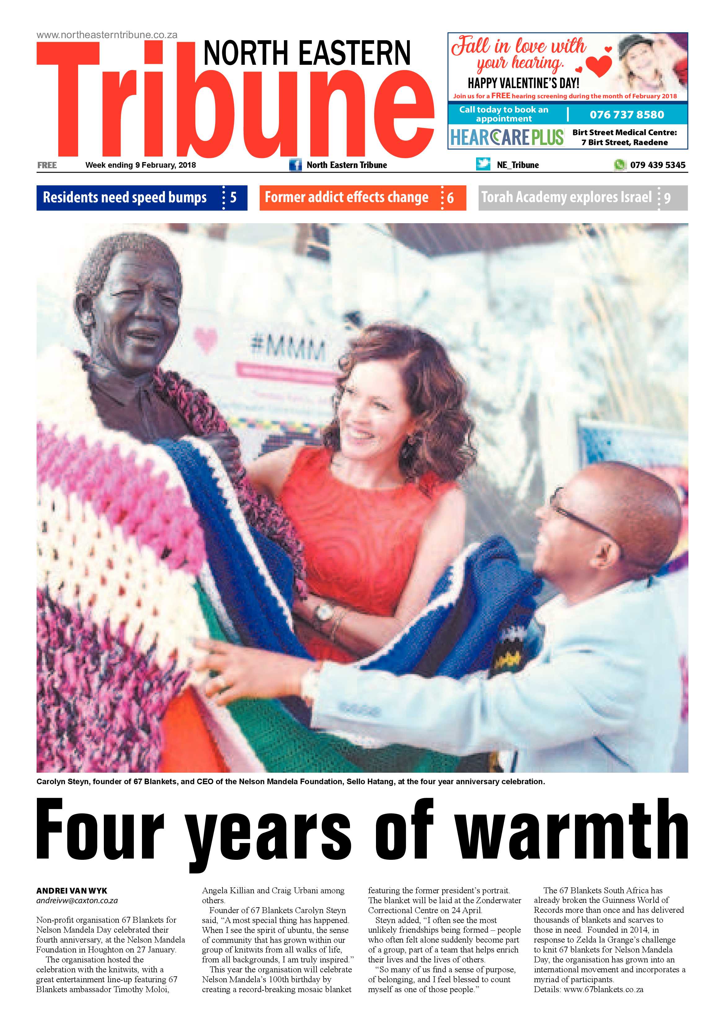 North Eastern Tribune – Feb 9, 2018 page 1