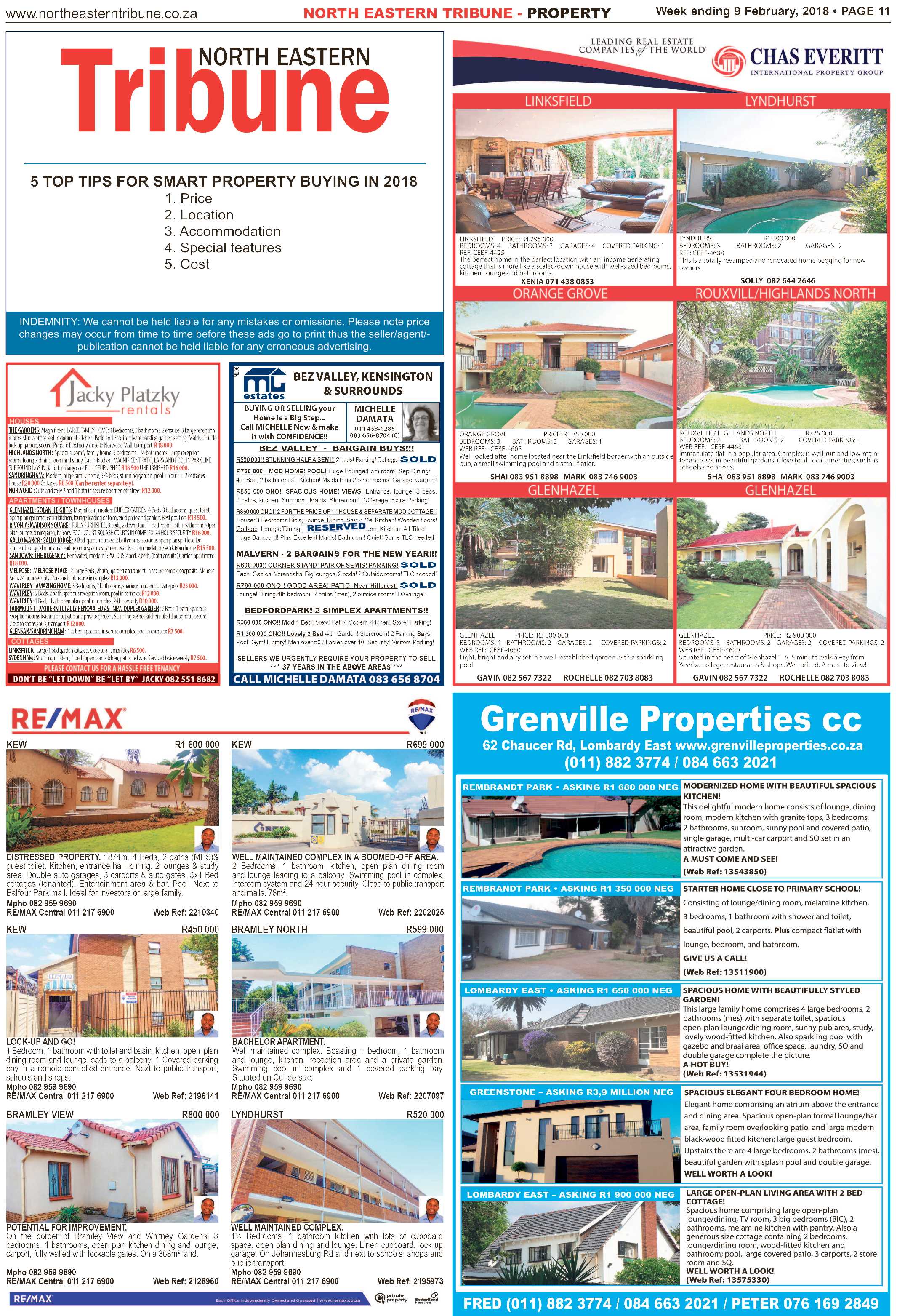 North Eastern Tribune – Feb 9, 2018 page 11