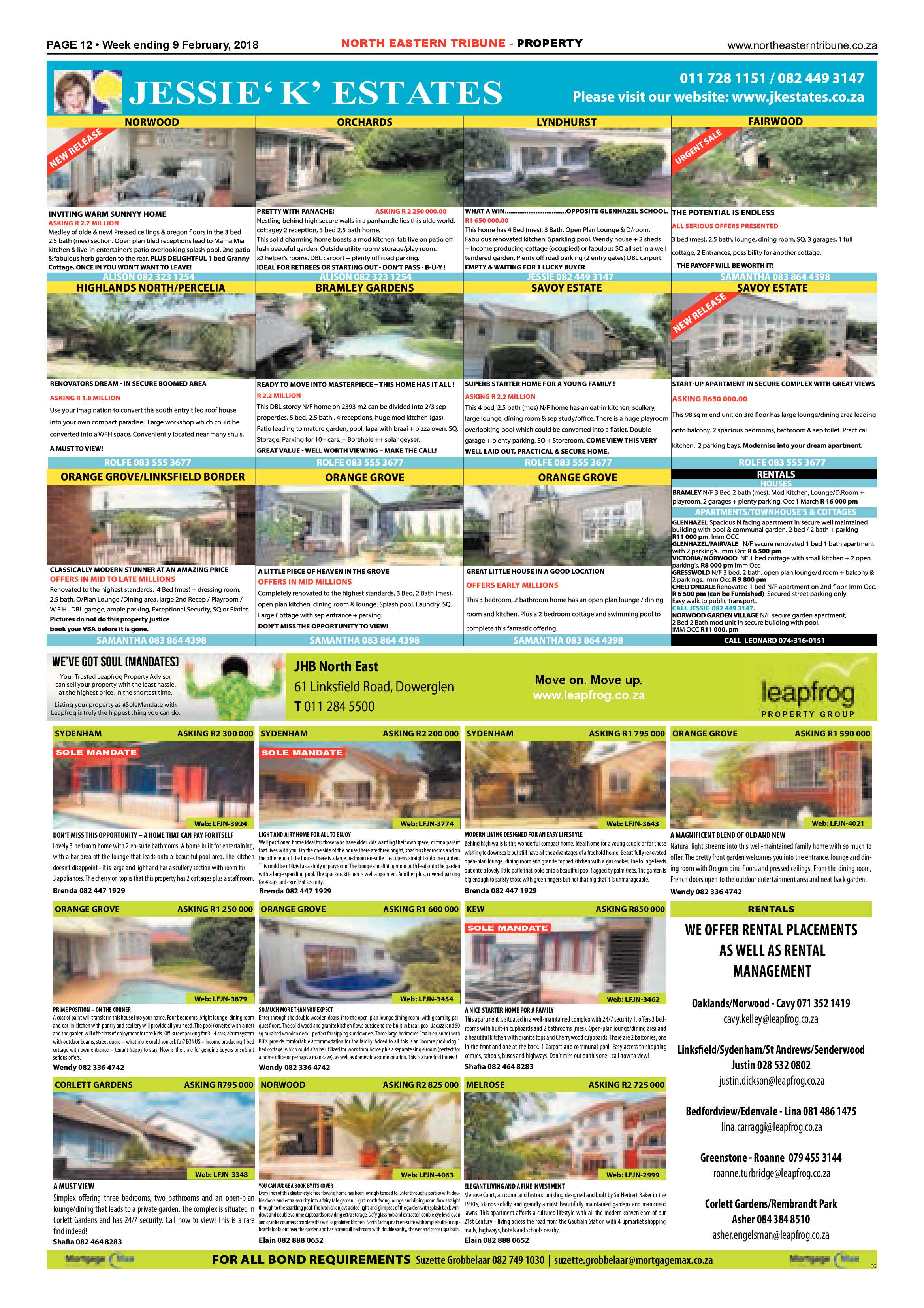 North Eastern Tribune – Feb 9, 2018 page 12