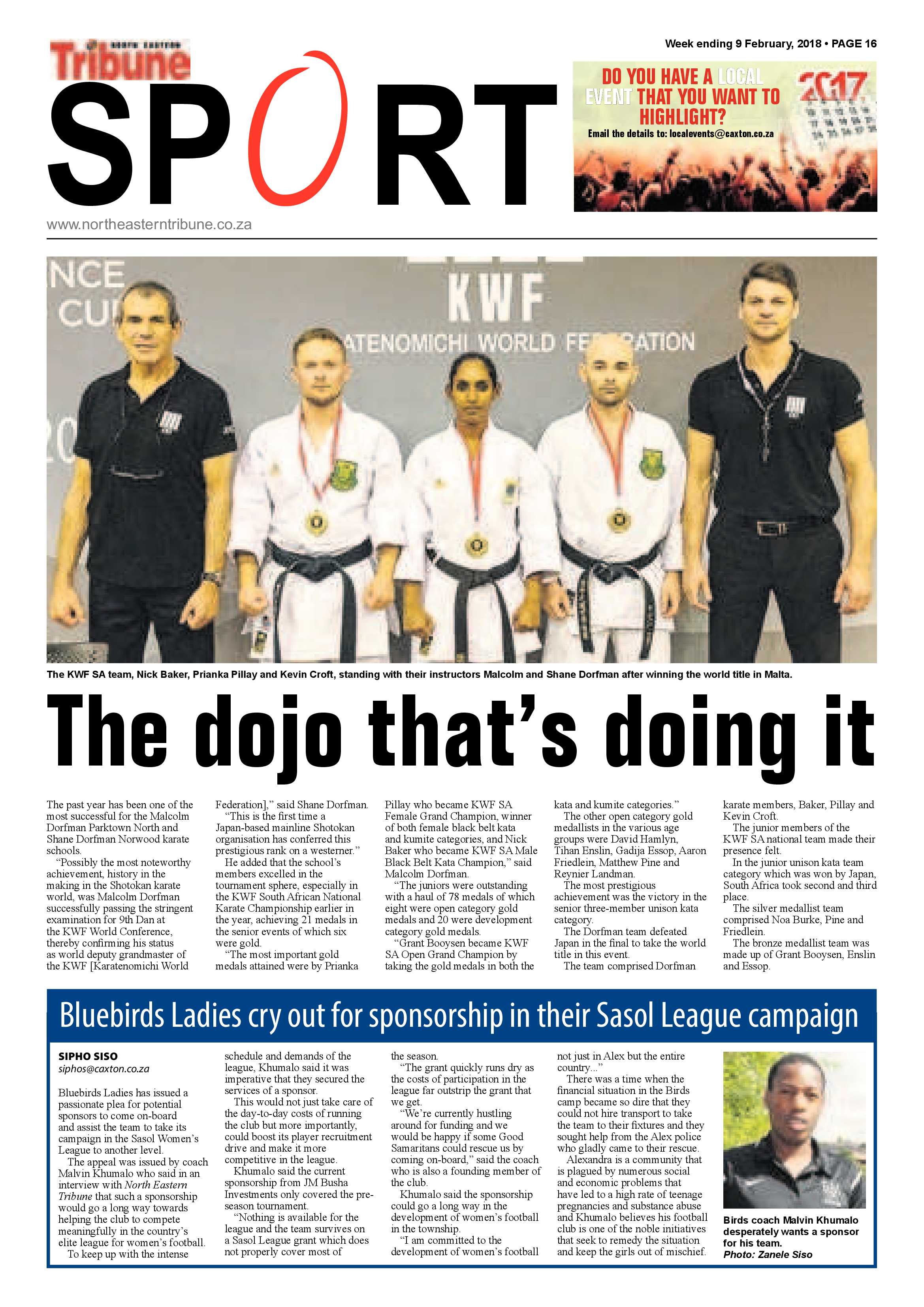 North Eastern Tribune – Feb 9, 2018 page 16