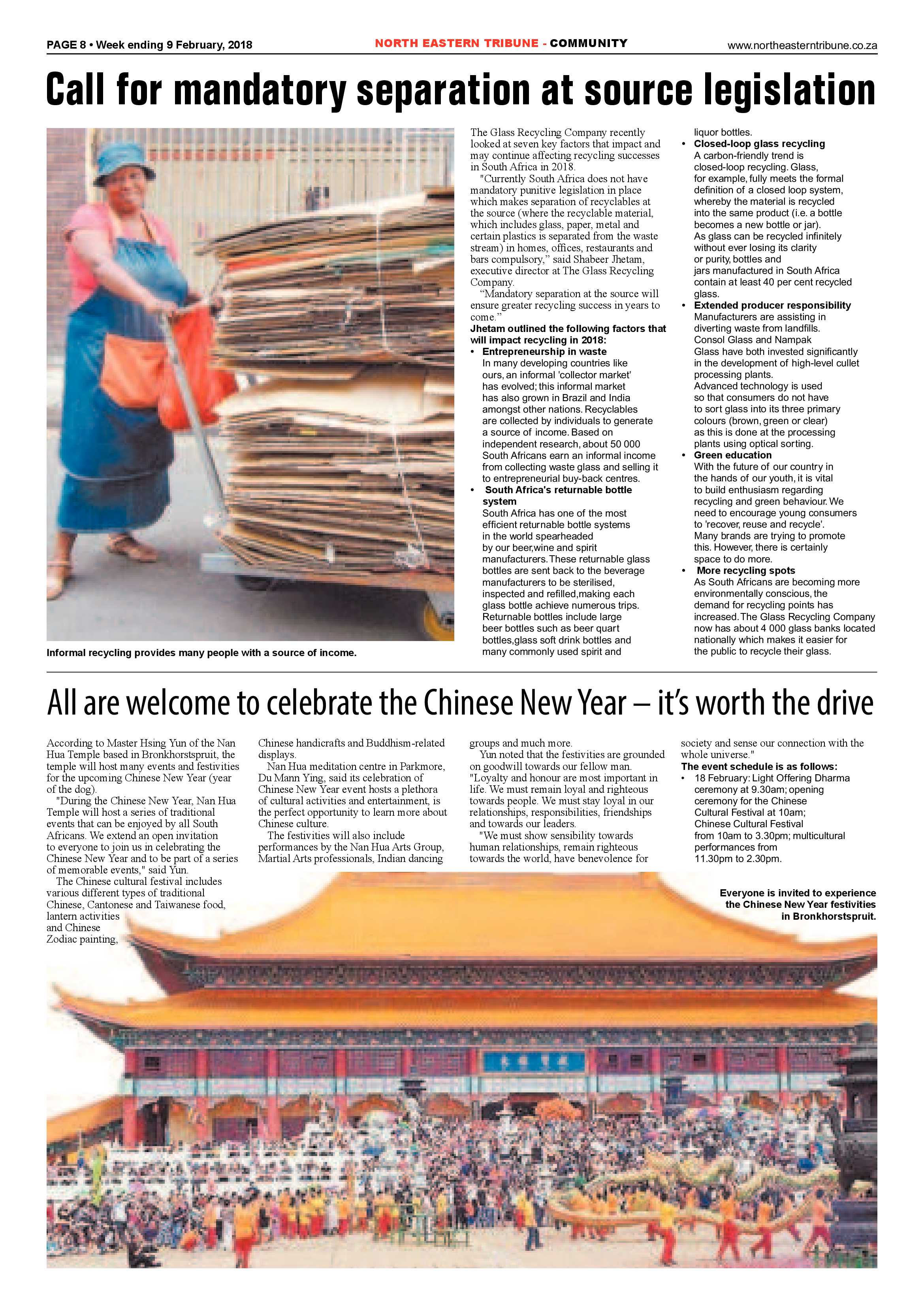 North Eastern Tribune – Feb 9, 2018 page 8