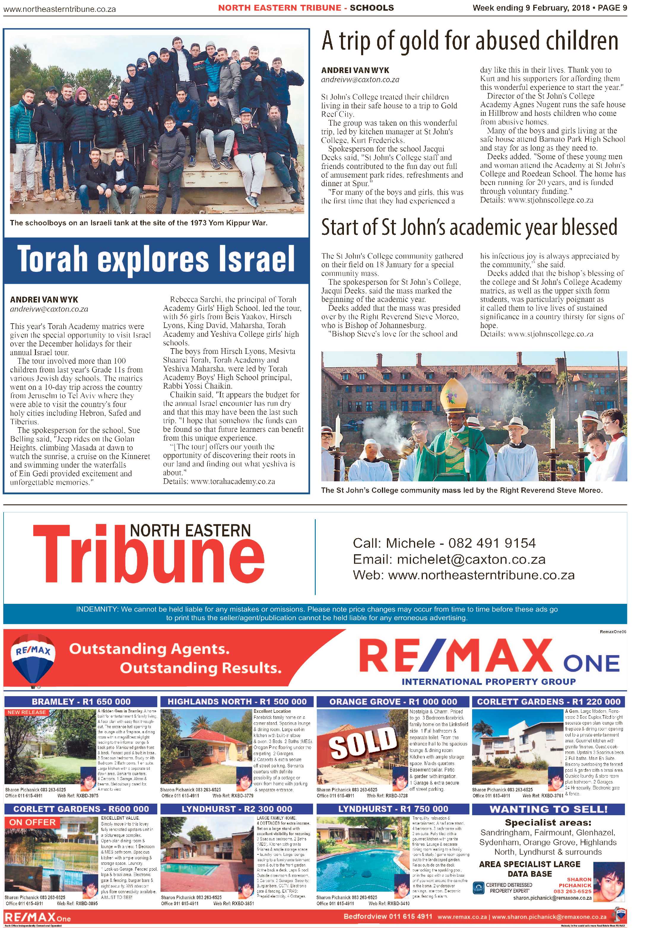 North Eastern Tribune – Feb 9, 2018 page 9