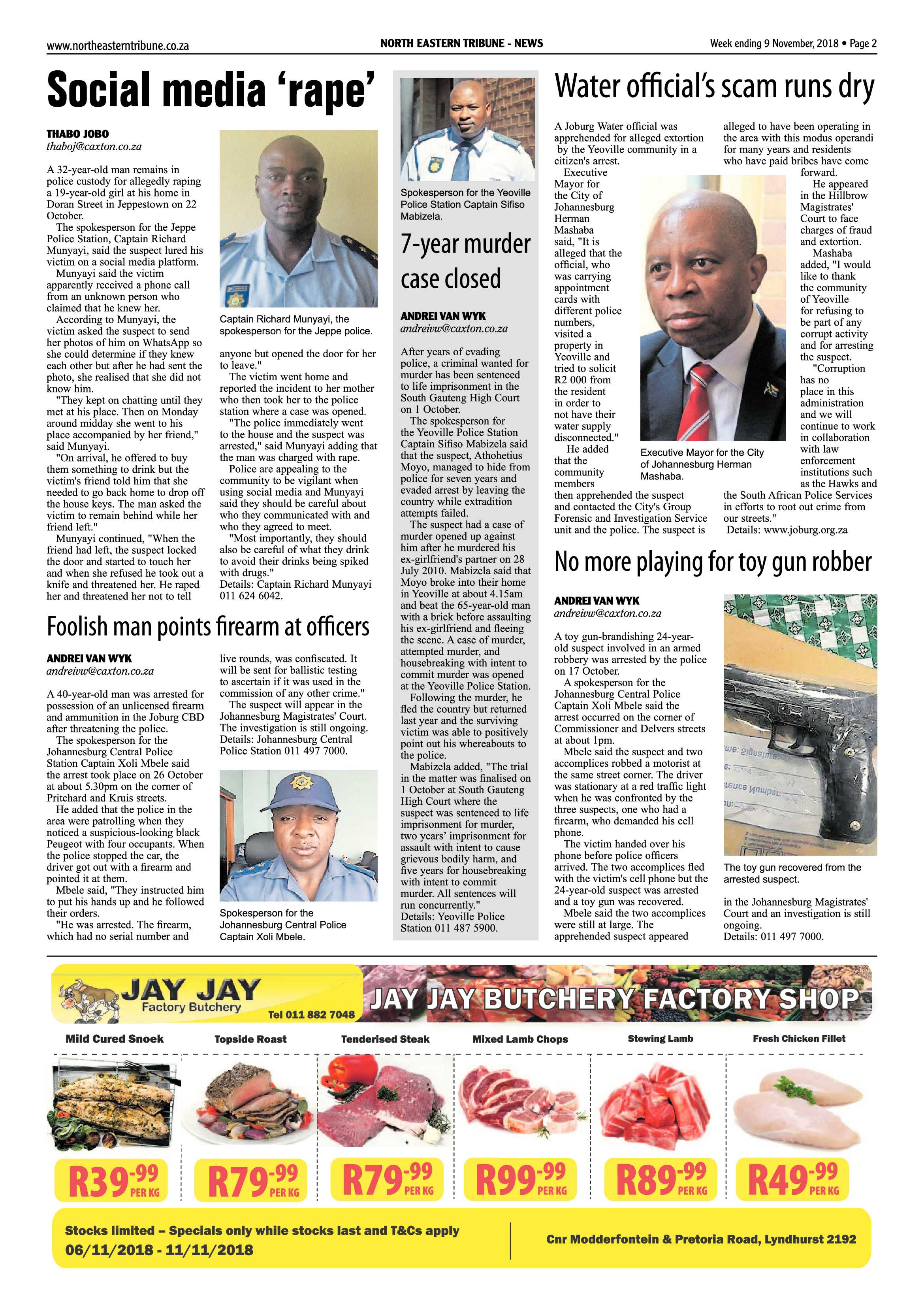 North Eastern Tribune 9 November, 2018 page 2