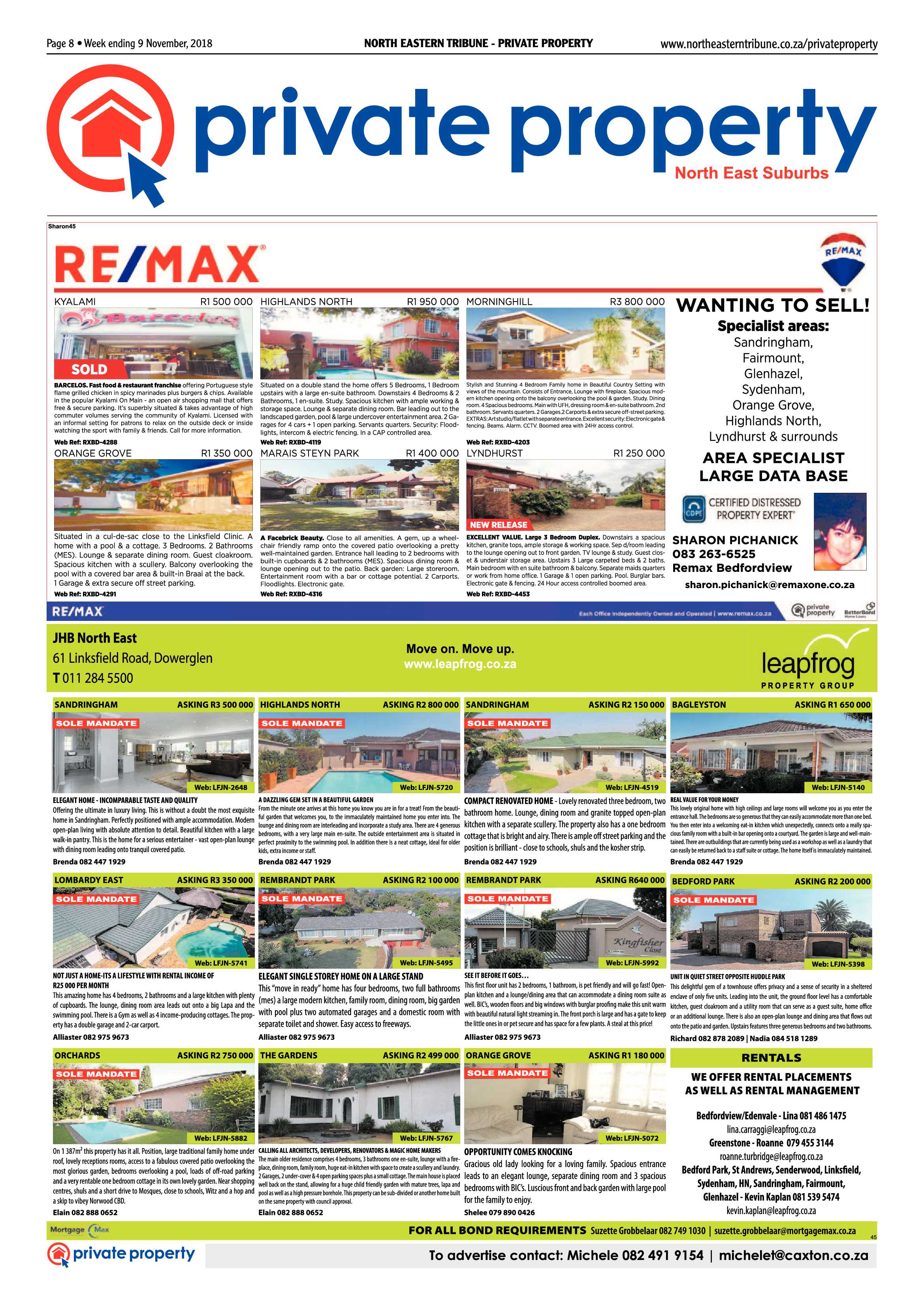 North Eastern Tribune 9 November, 2018 page 8