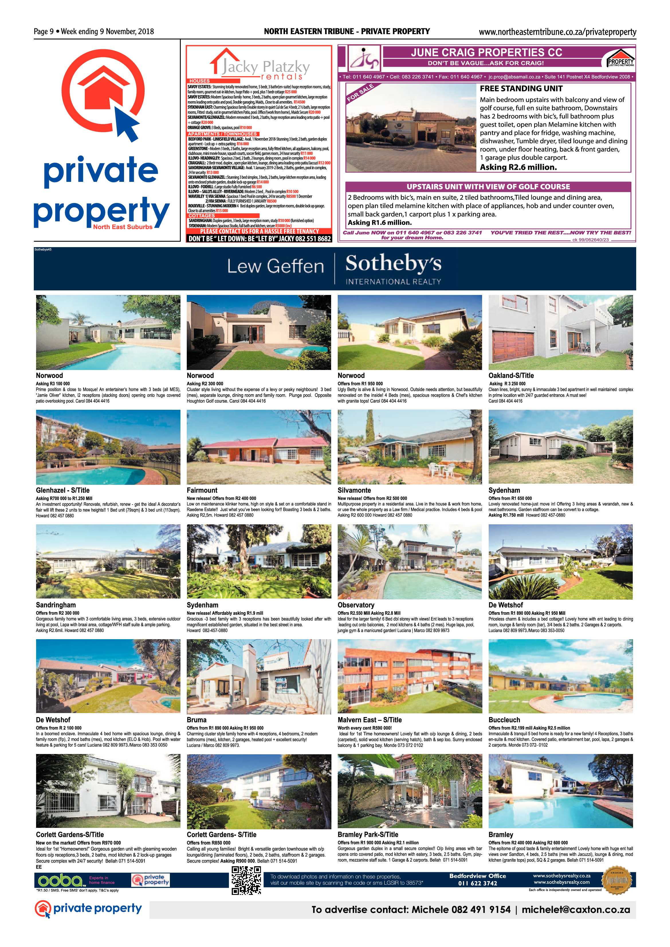 North Eastern Tribune 9 November, 2018 page 9