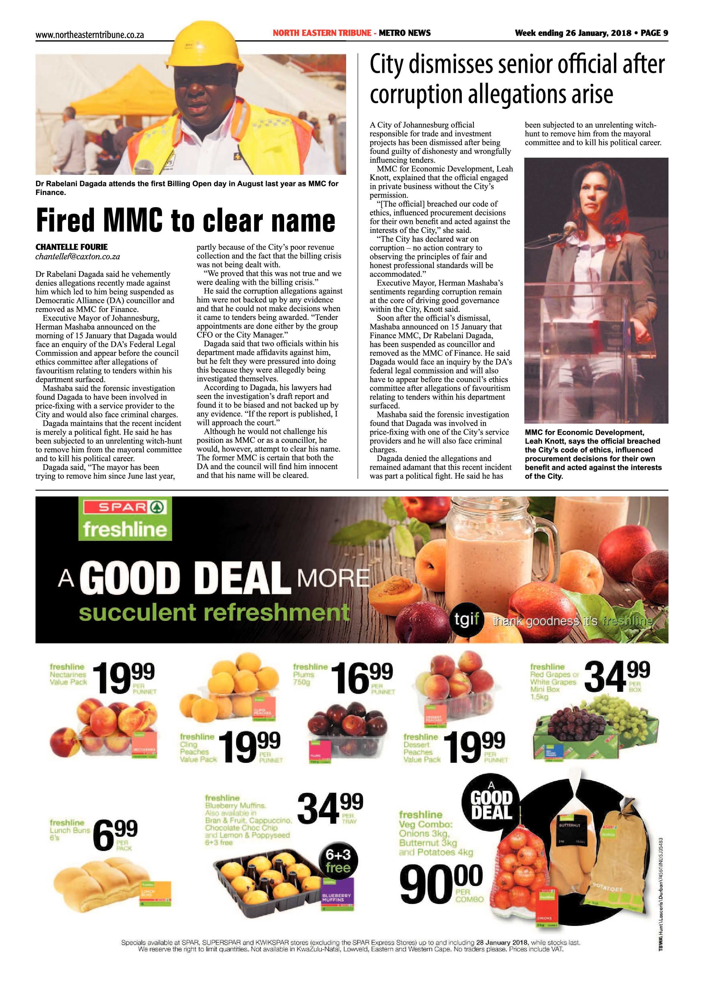 North Eastern Tribune 26 January, 2018 page 9