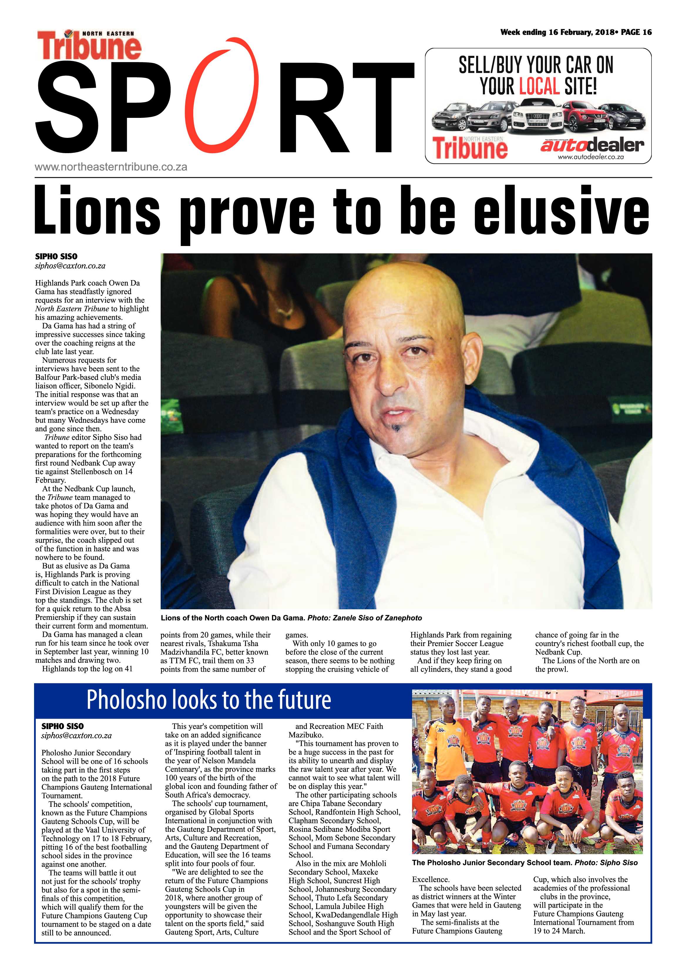 North Eastern Tribune 16 February, 2018 page 16