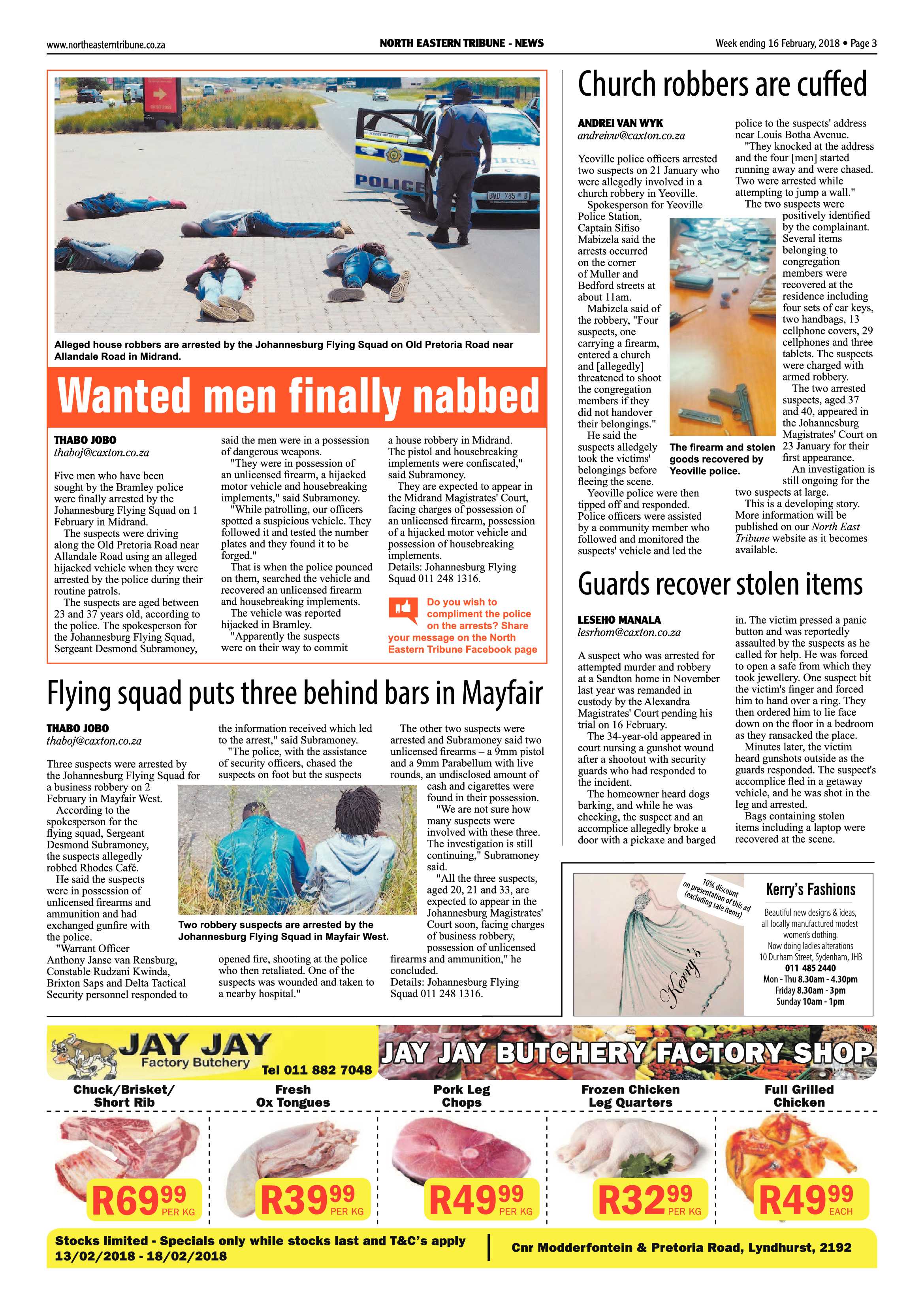 North Eastern Tribune 16 February, 2018 page 3