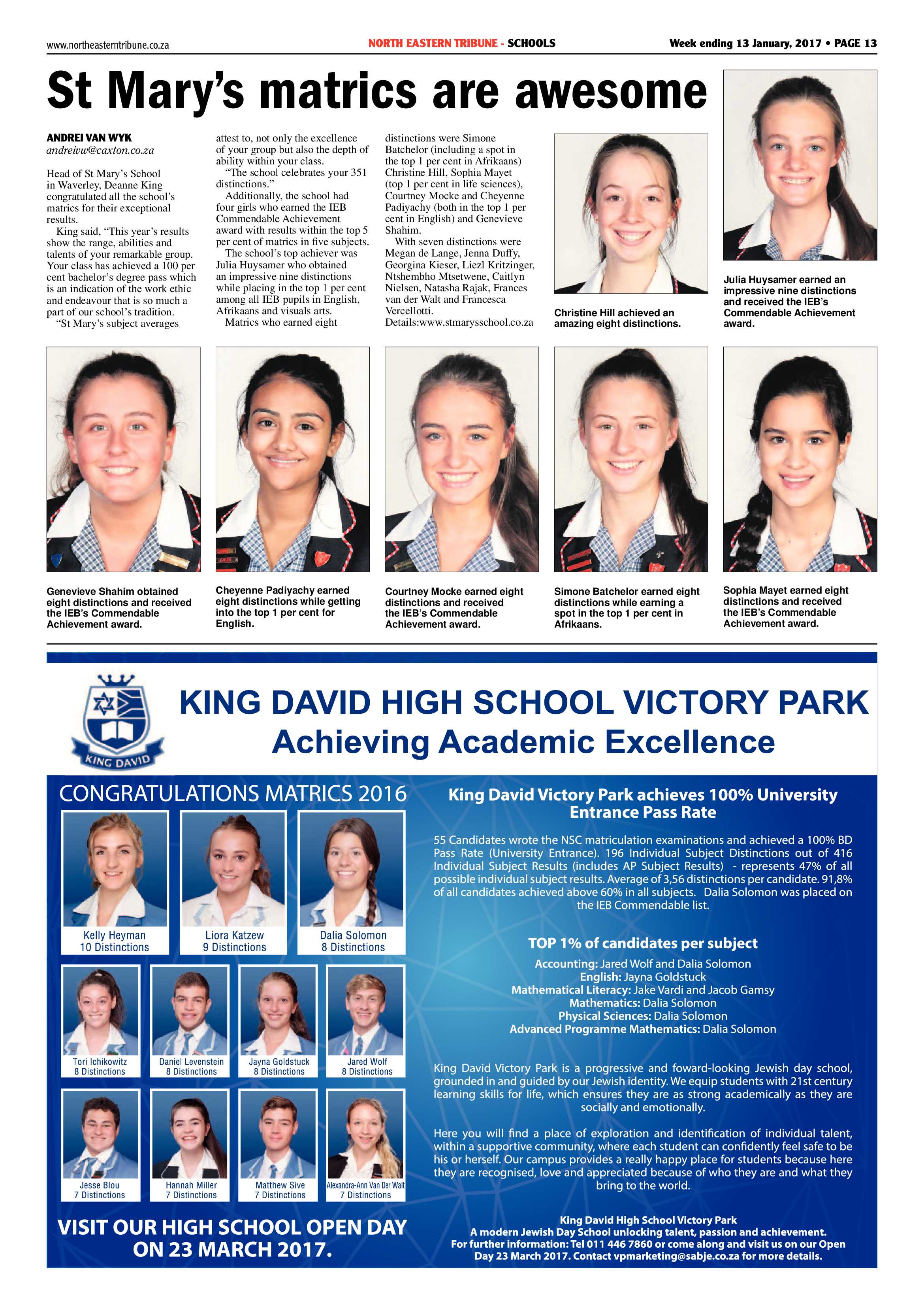 North Eastern Tribune 13 January 2017 page 13