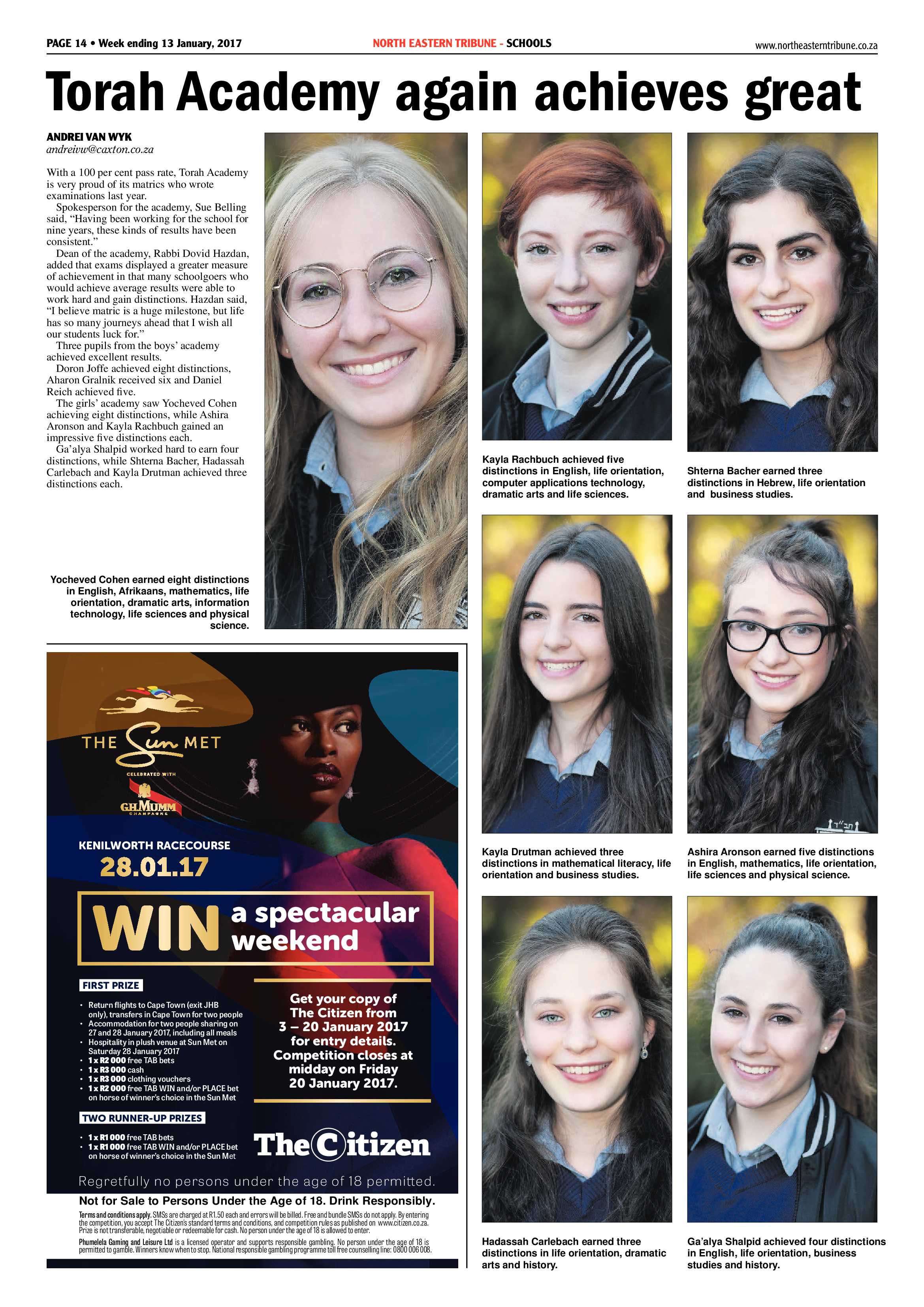North Eastern Tribune 13 January 2017 page 14
