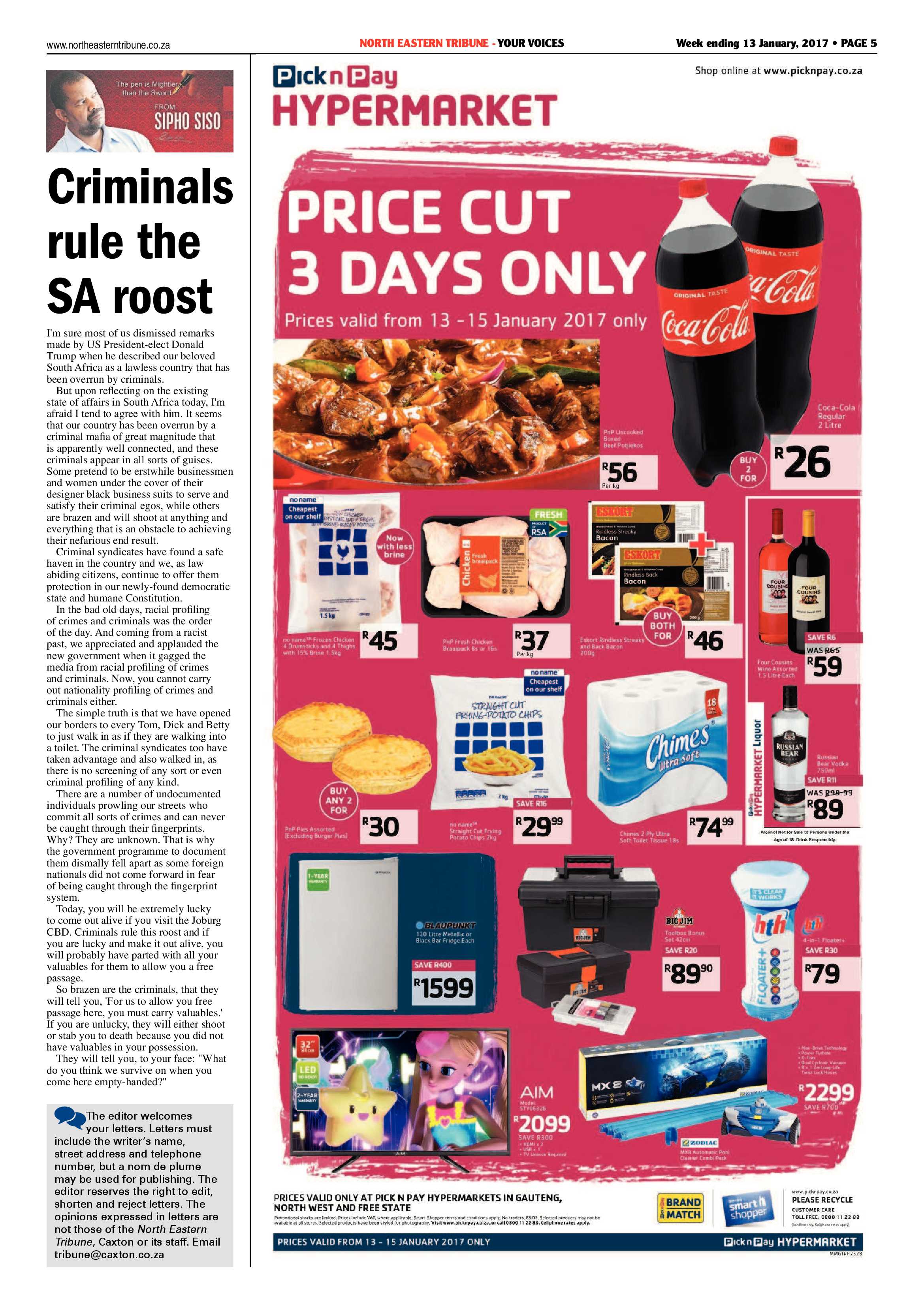 North Eastern Tribune 13 January 2017 page 5