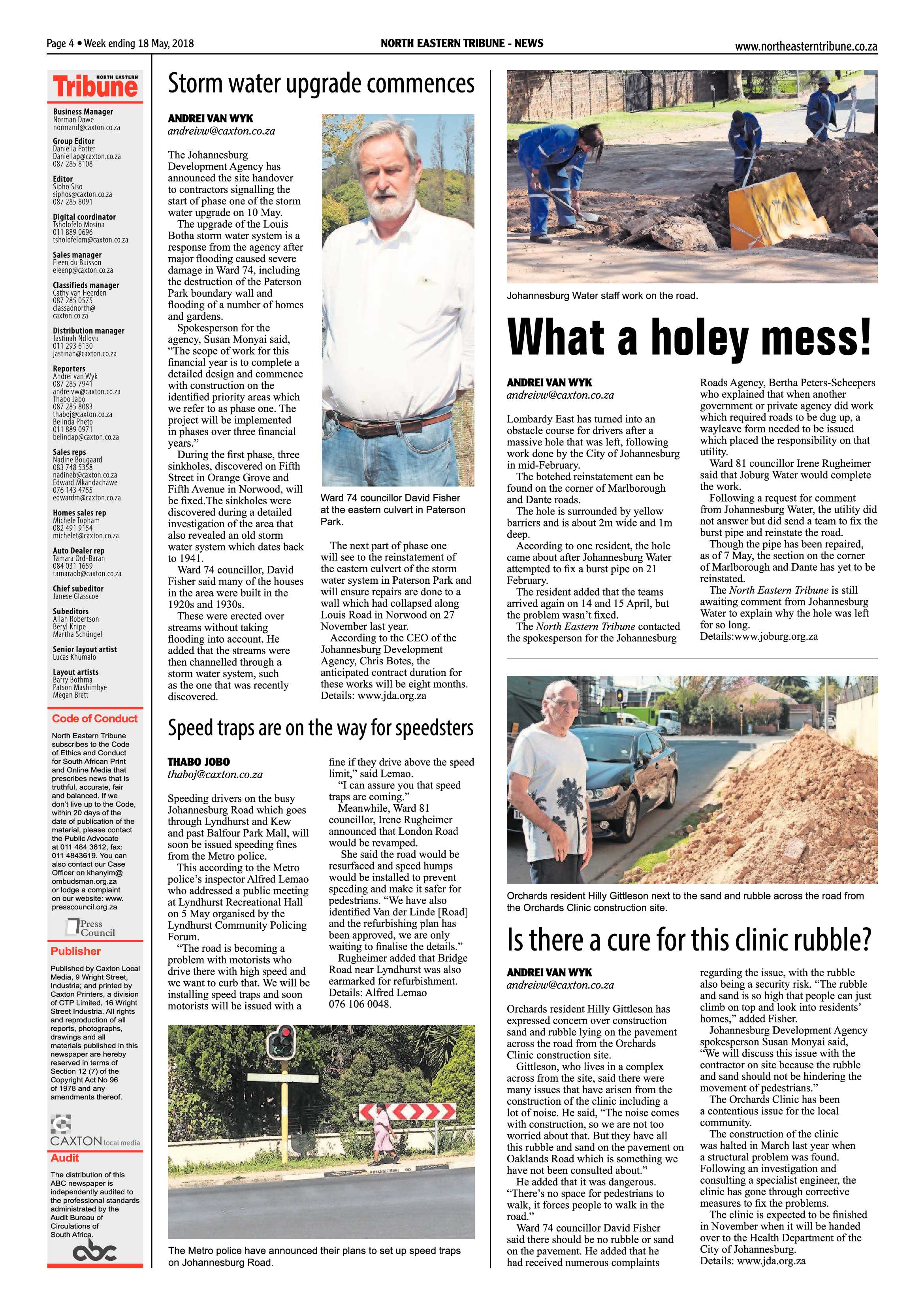 Northeastern Tribune 18 May 2018 page 4