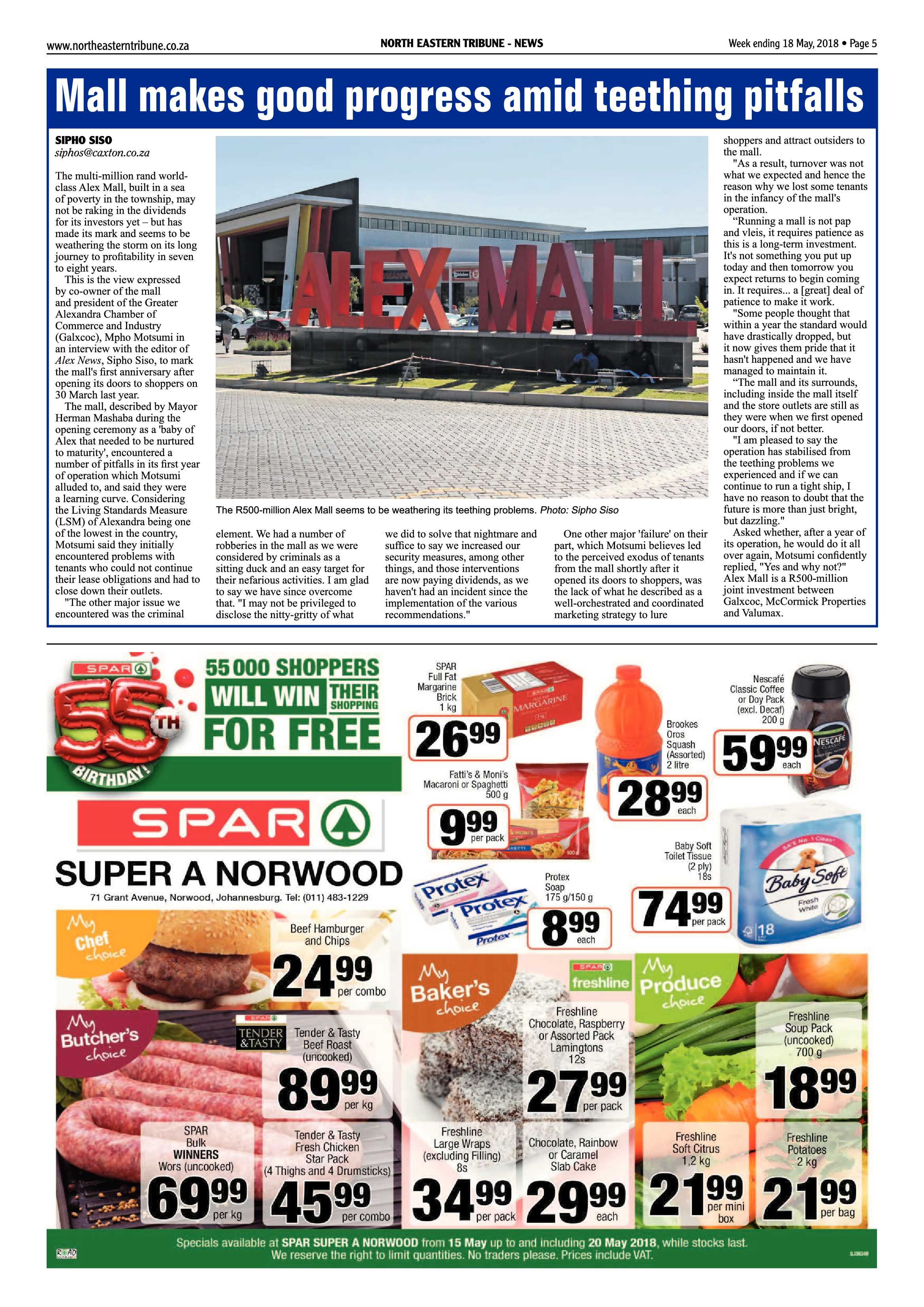 Northeastern Tribune 18 May 2018 page 5