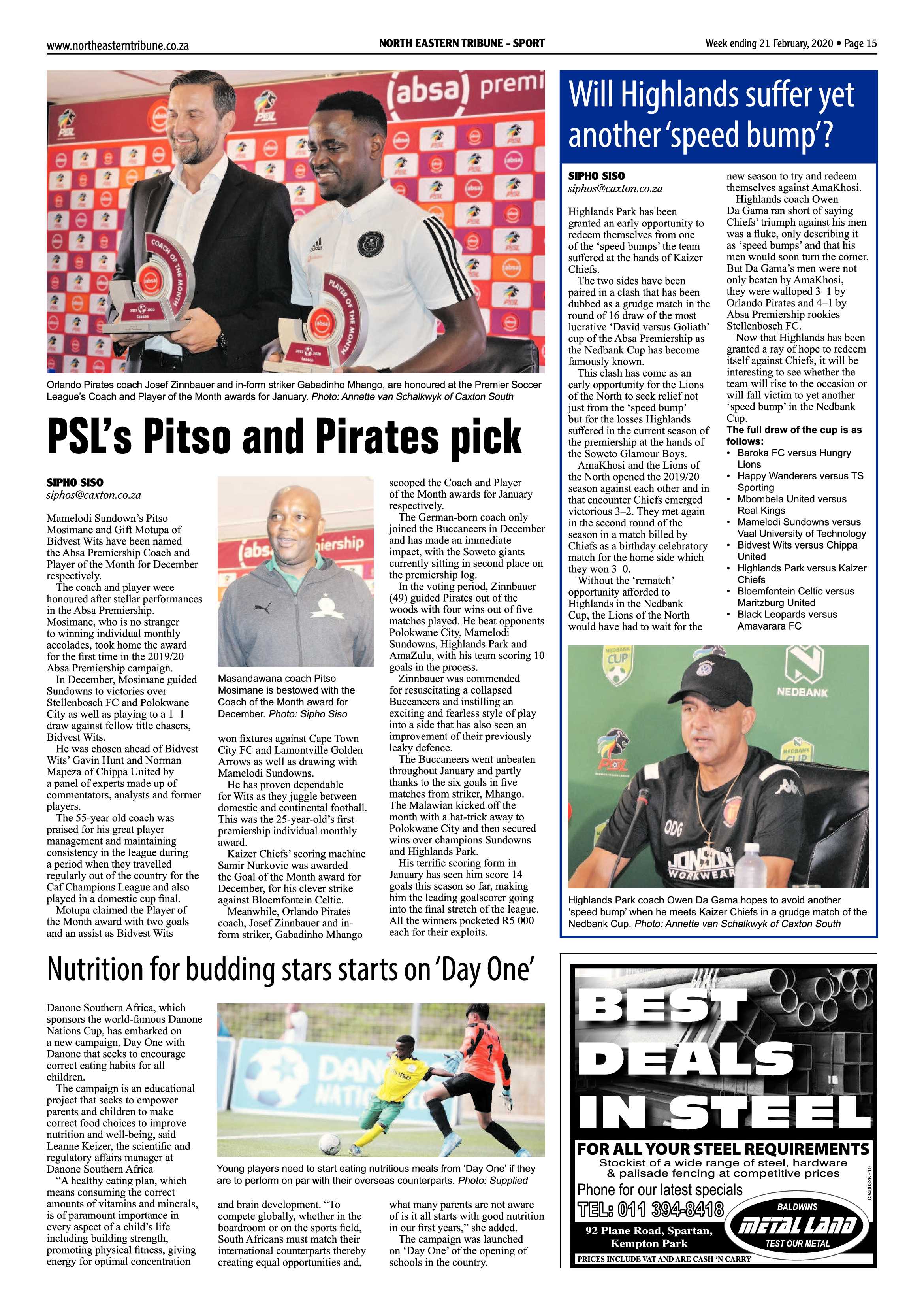 North Eastern Tribune 21 February 2020 page 15