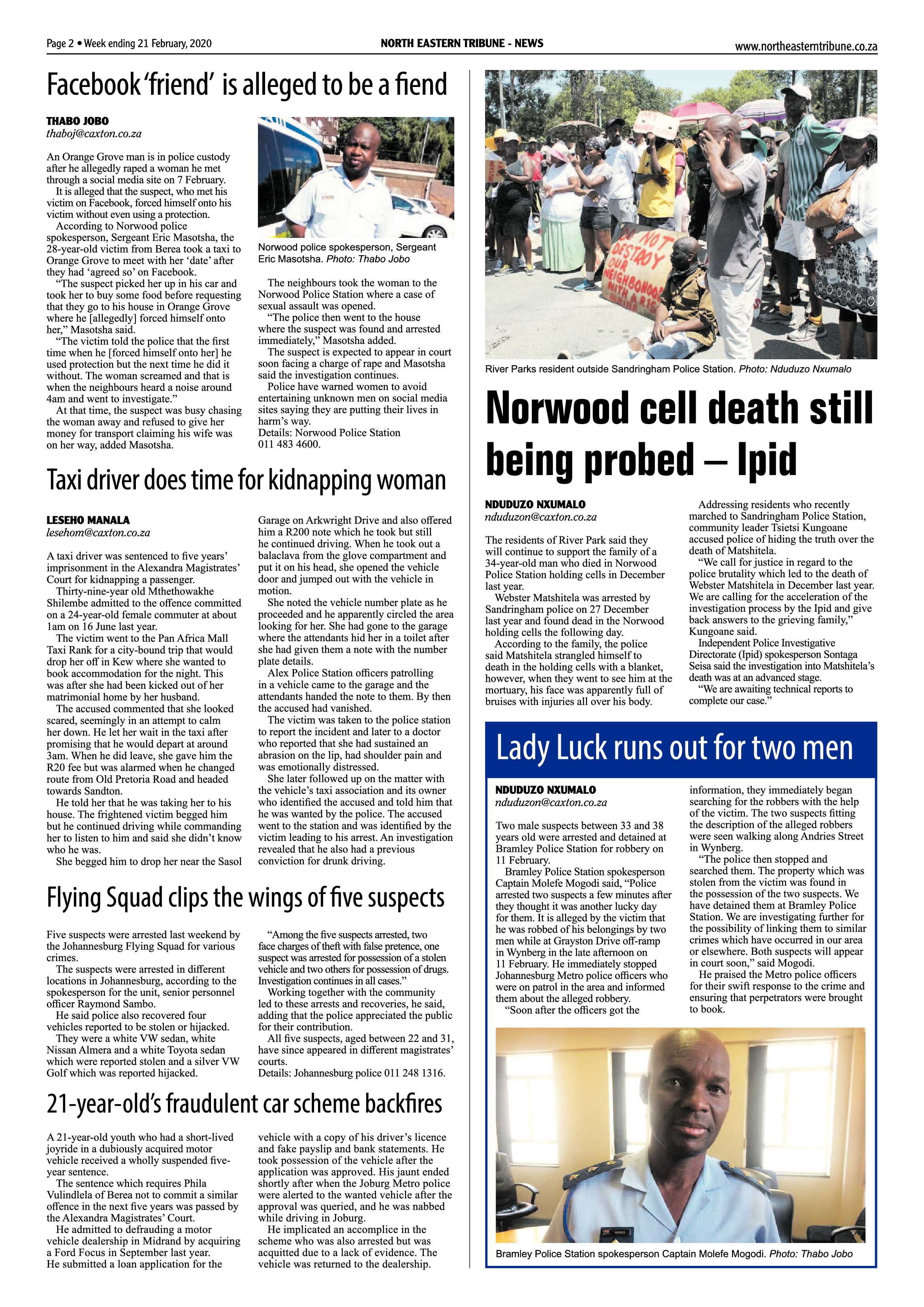 North Eastern Tribune 21 February 2020 page 2