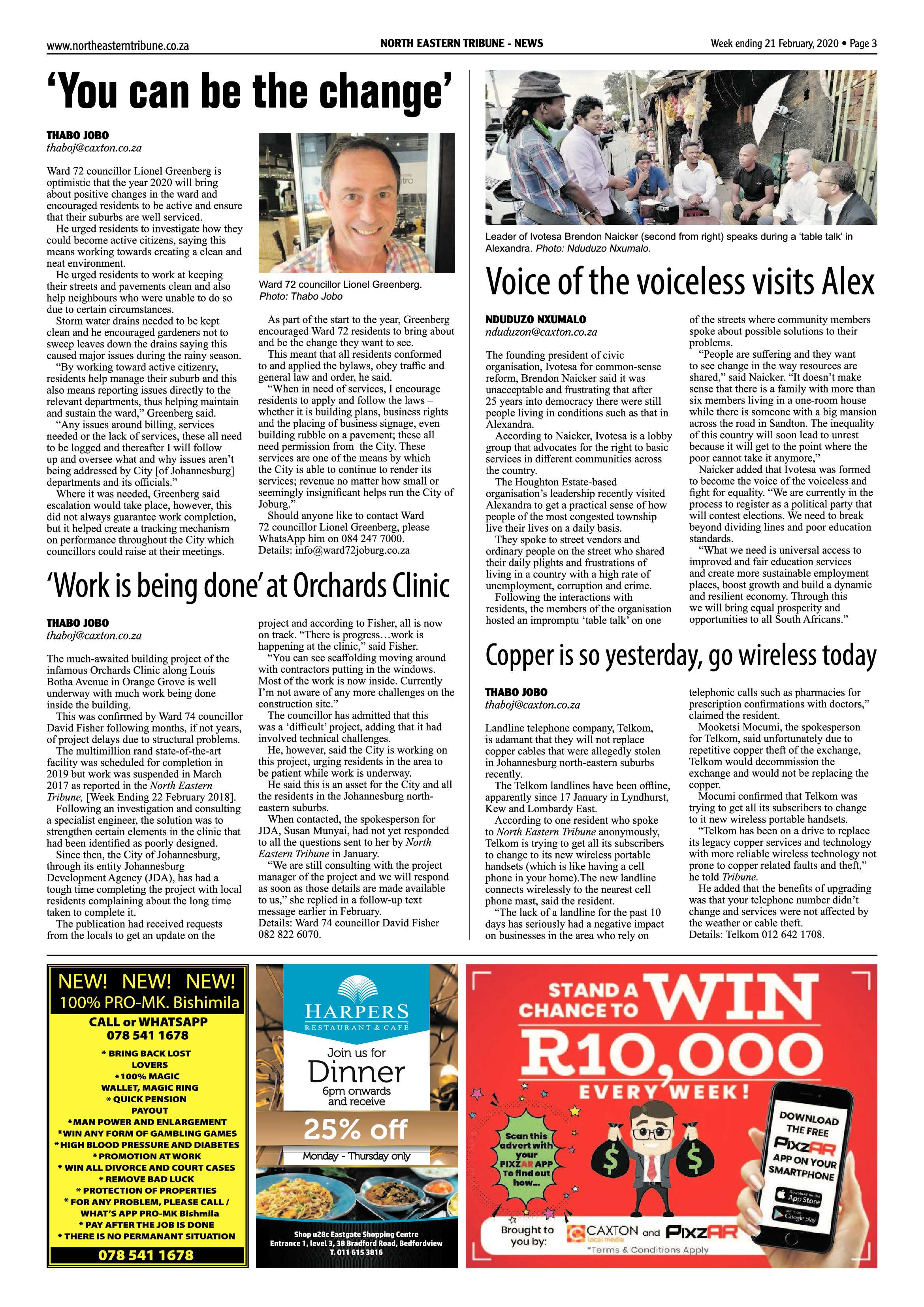 North Eastern Tribune 21 February 2020 page 3