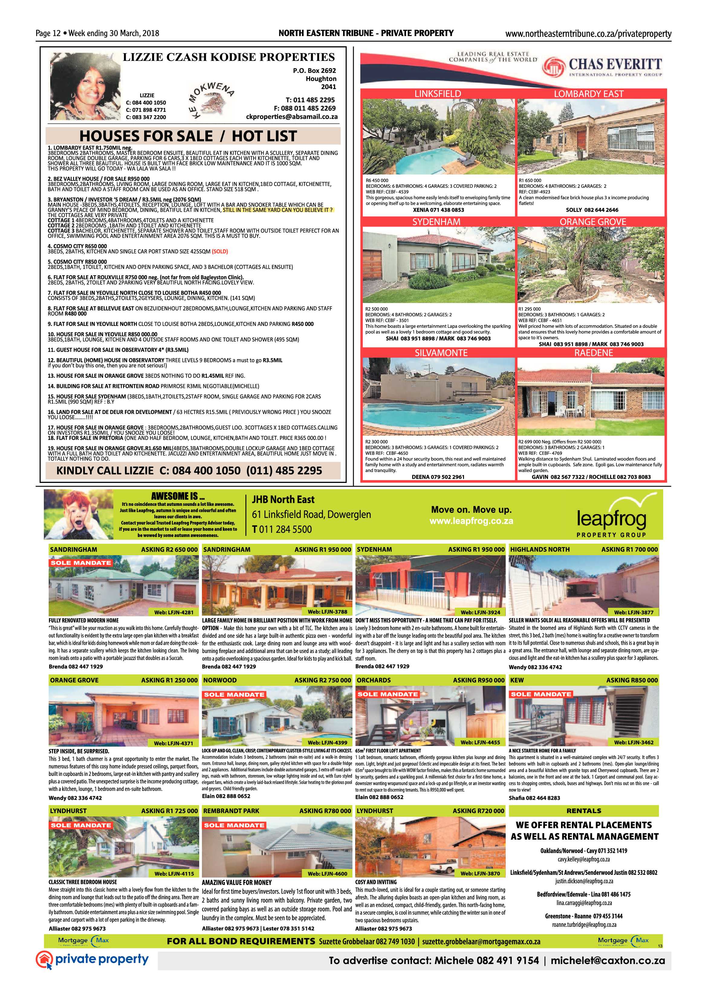 North Eastern Tribune 30 March, 2018 page 12