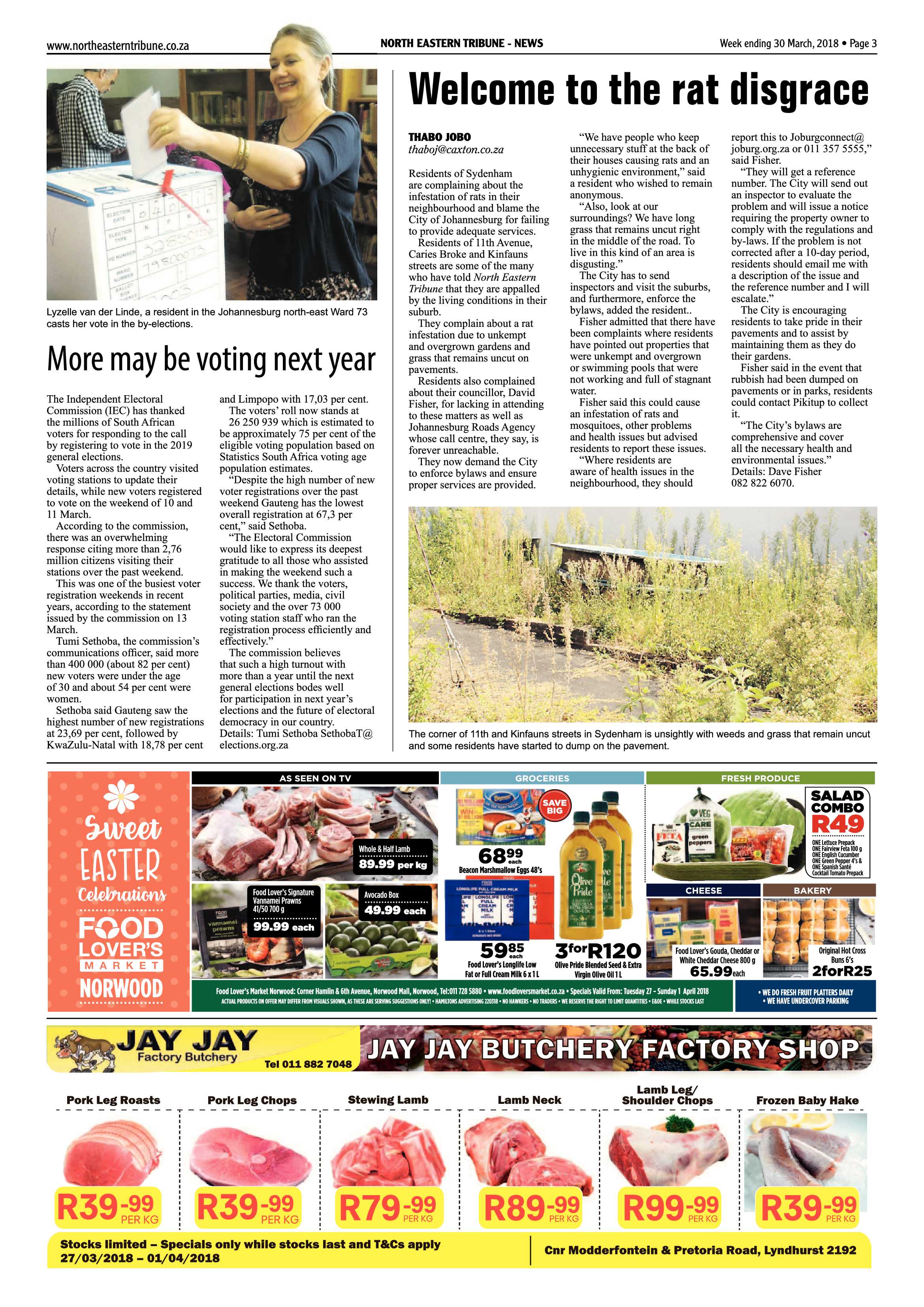 North Eastern Tribune 30 March, 2018 page 3