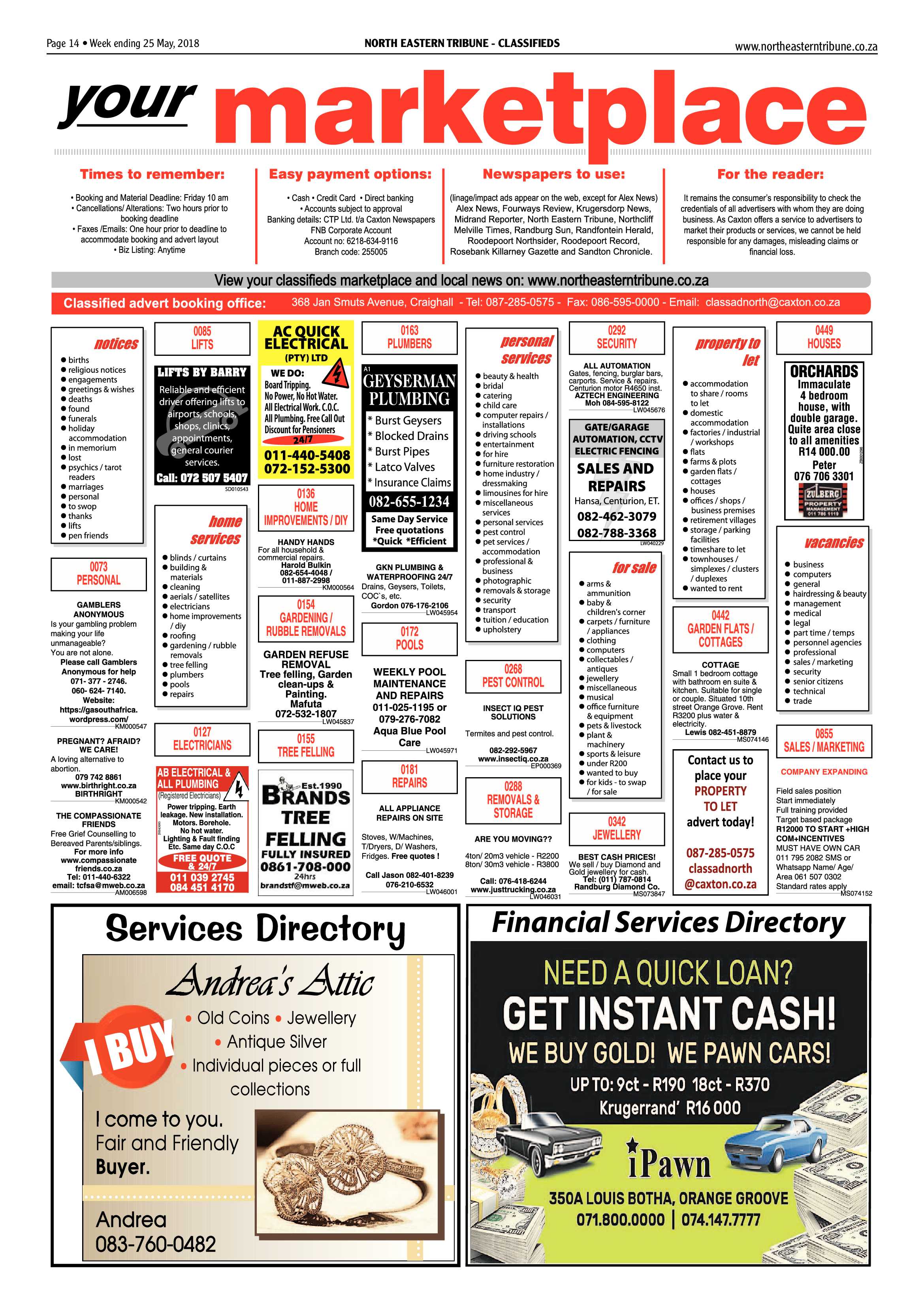 North Eastern Tribune 25 May 2018 page 14