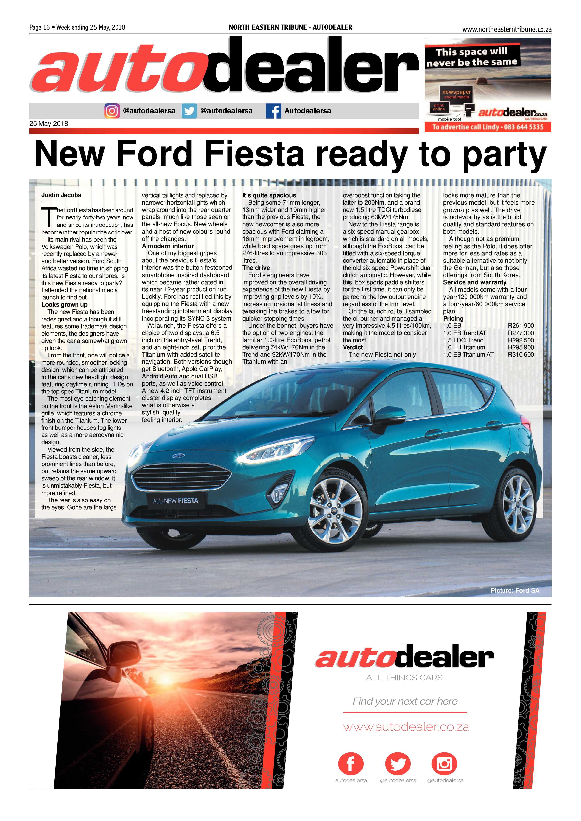 North Eastern Tribune 25 May 2018 page 16