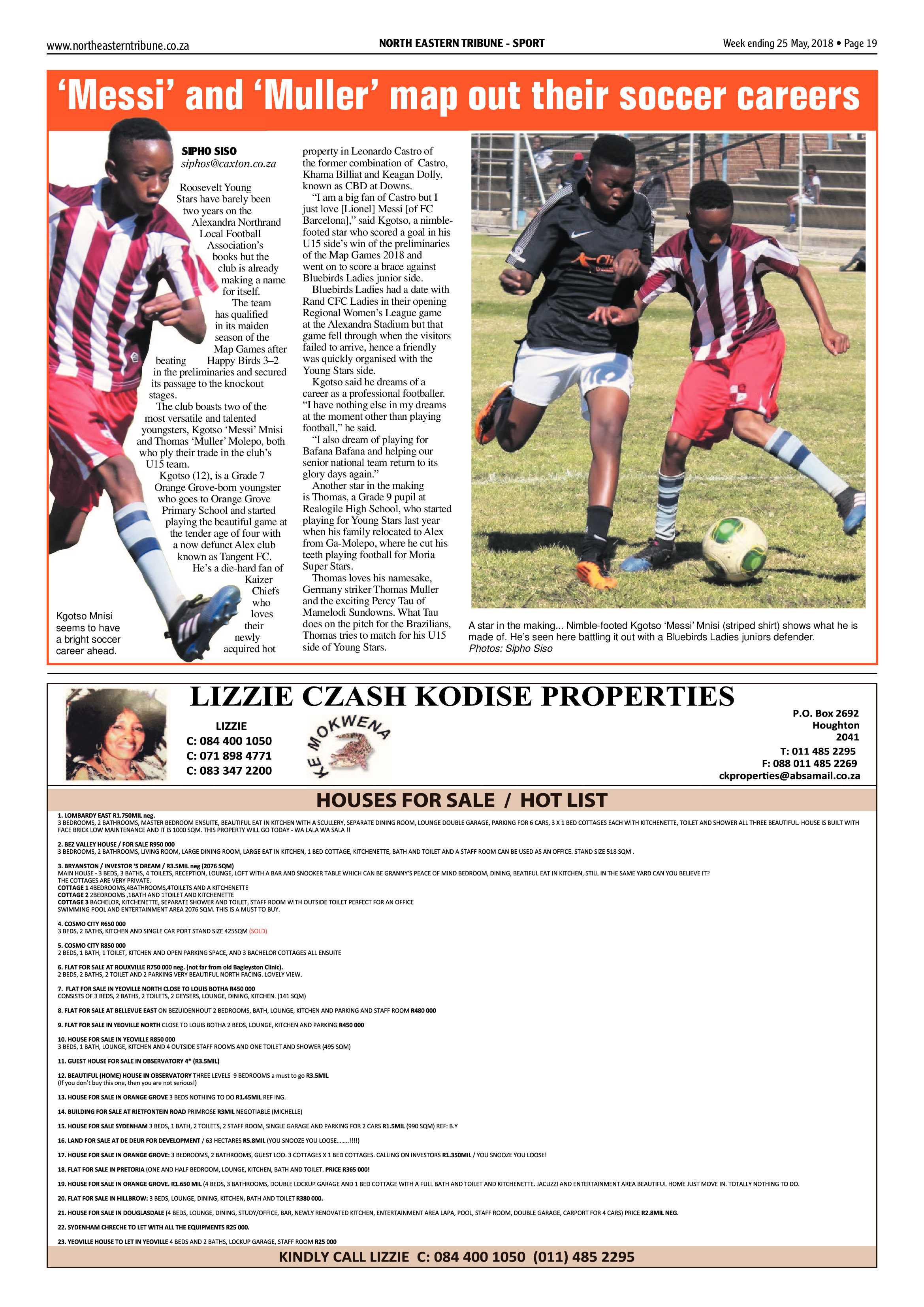 North Eastern Tribune 25 May 2018 page 19